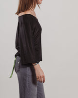 Maglia Majestic in lurex nera