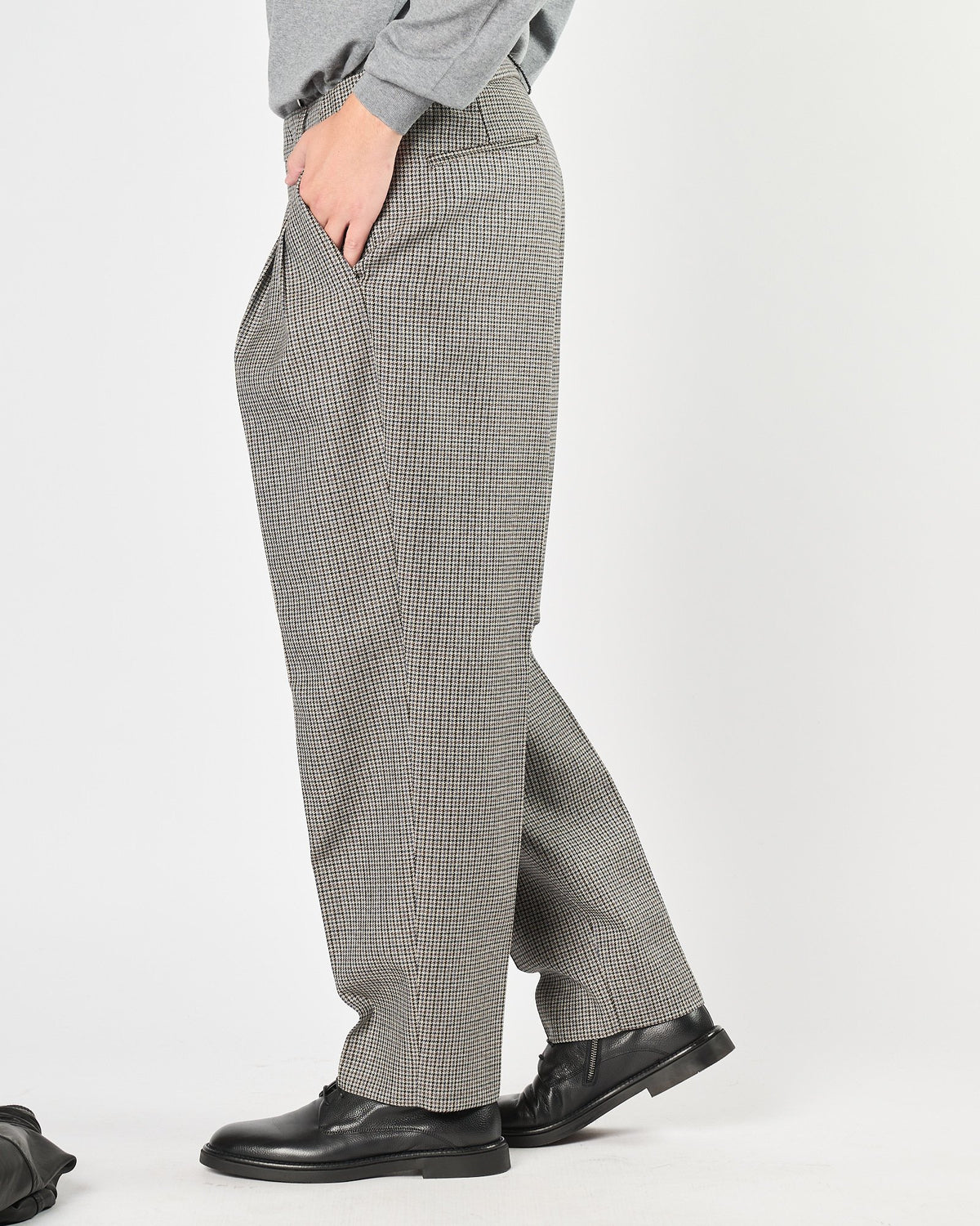 Pantalone A|STORE con pence fantasia quadri