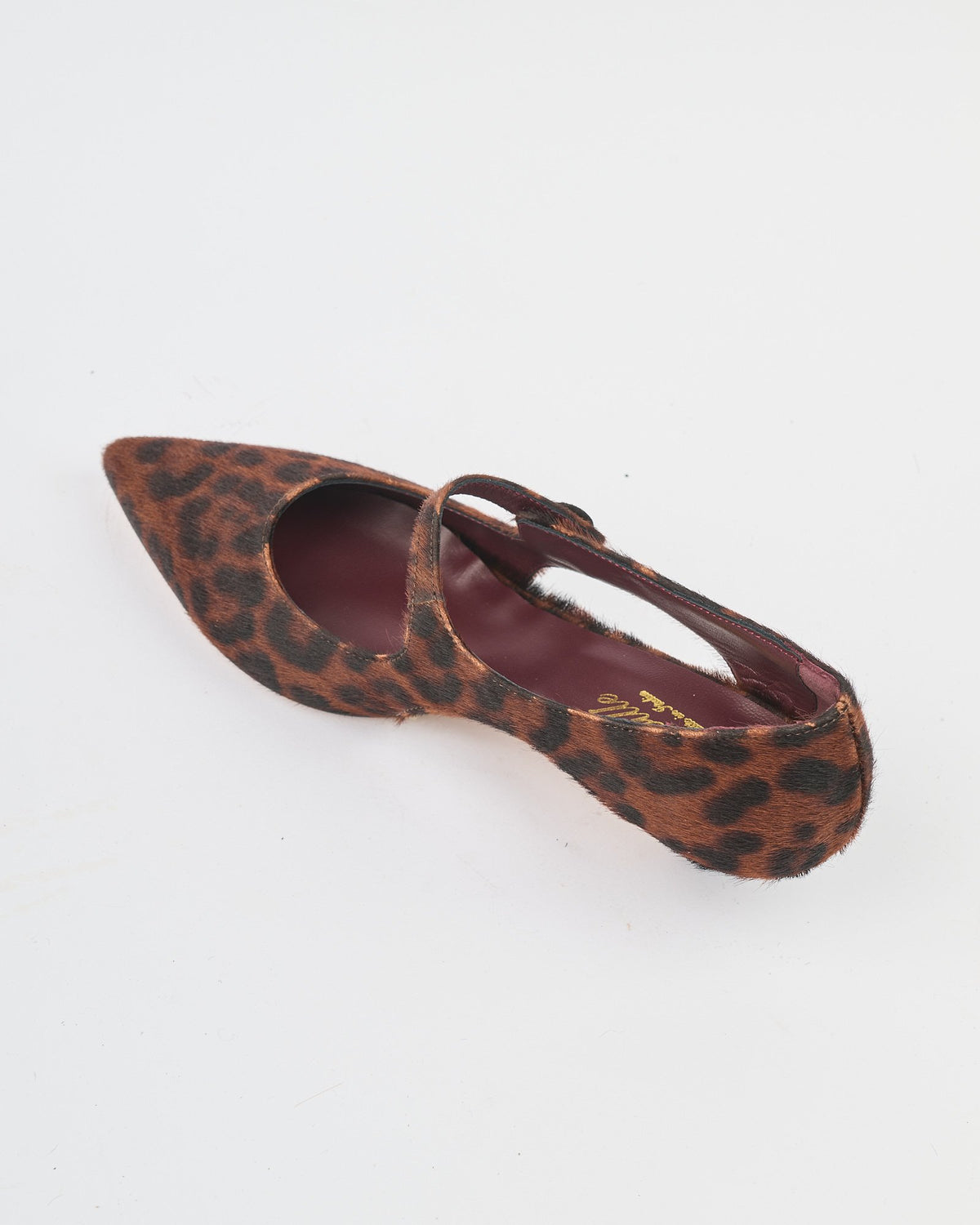 Scarpa Cheville in cavallino leopard