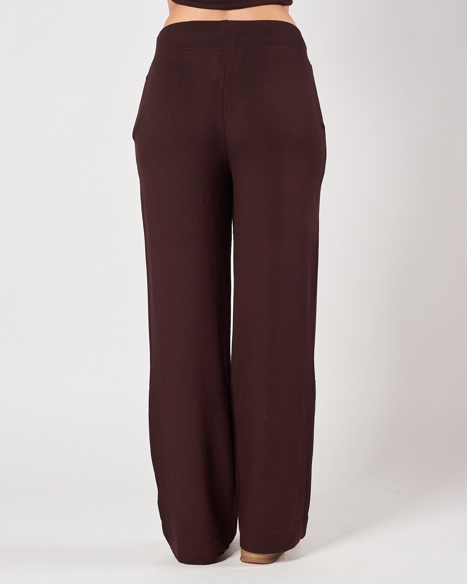 Pantalone Majestic in felpa prugna