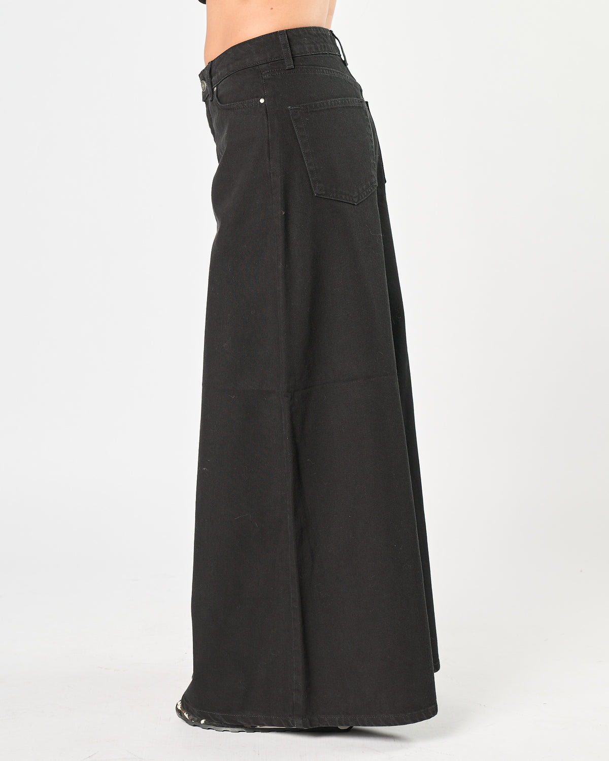 Jeans God Save Denim gamba larga nero