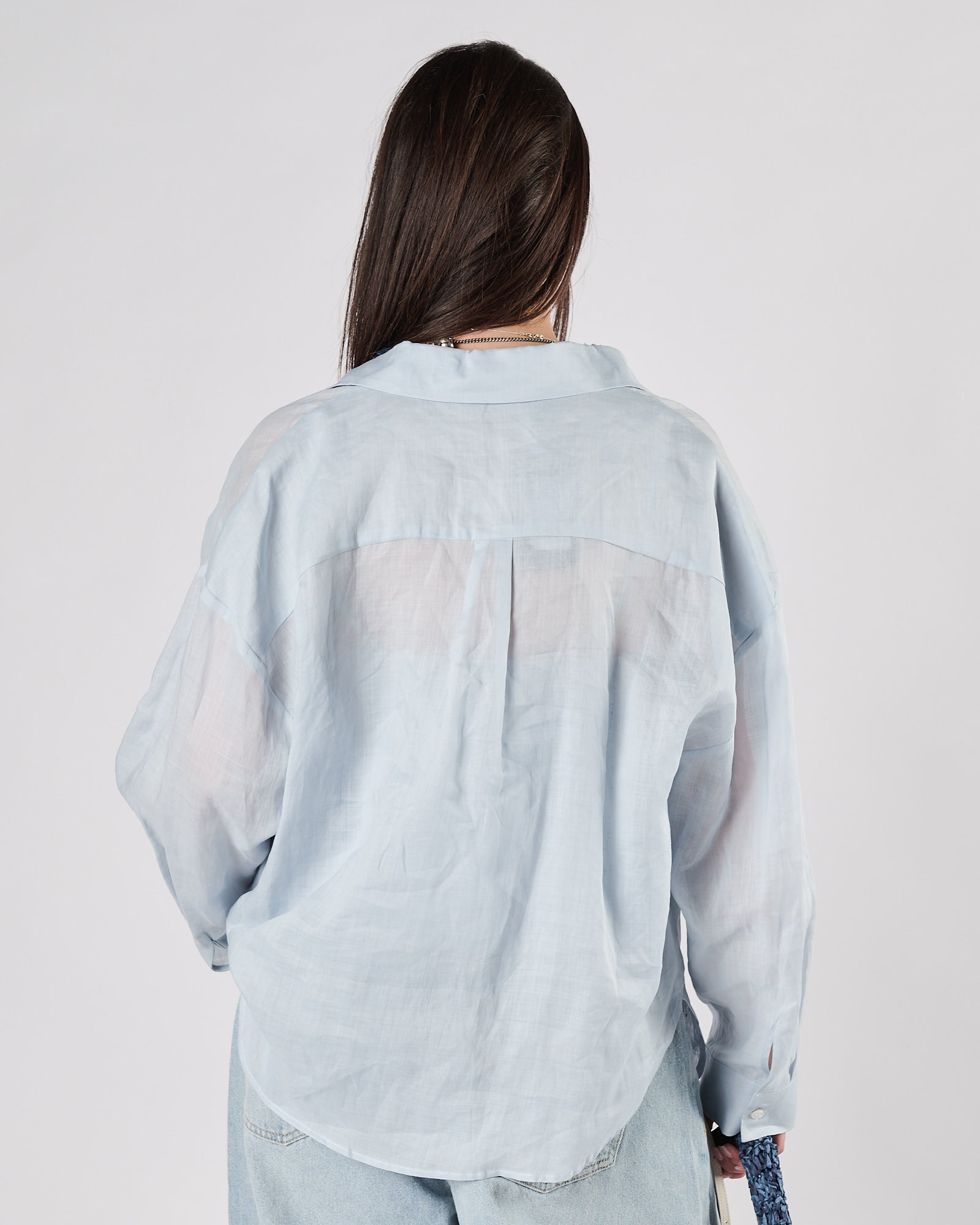 Camicia Eleh con top celeste