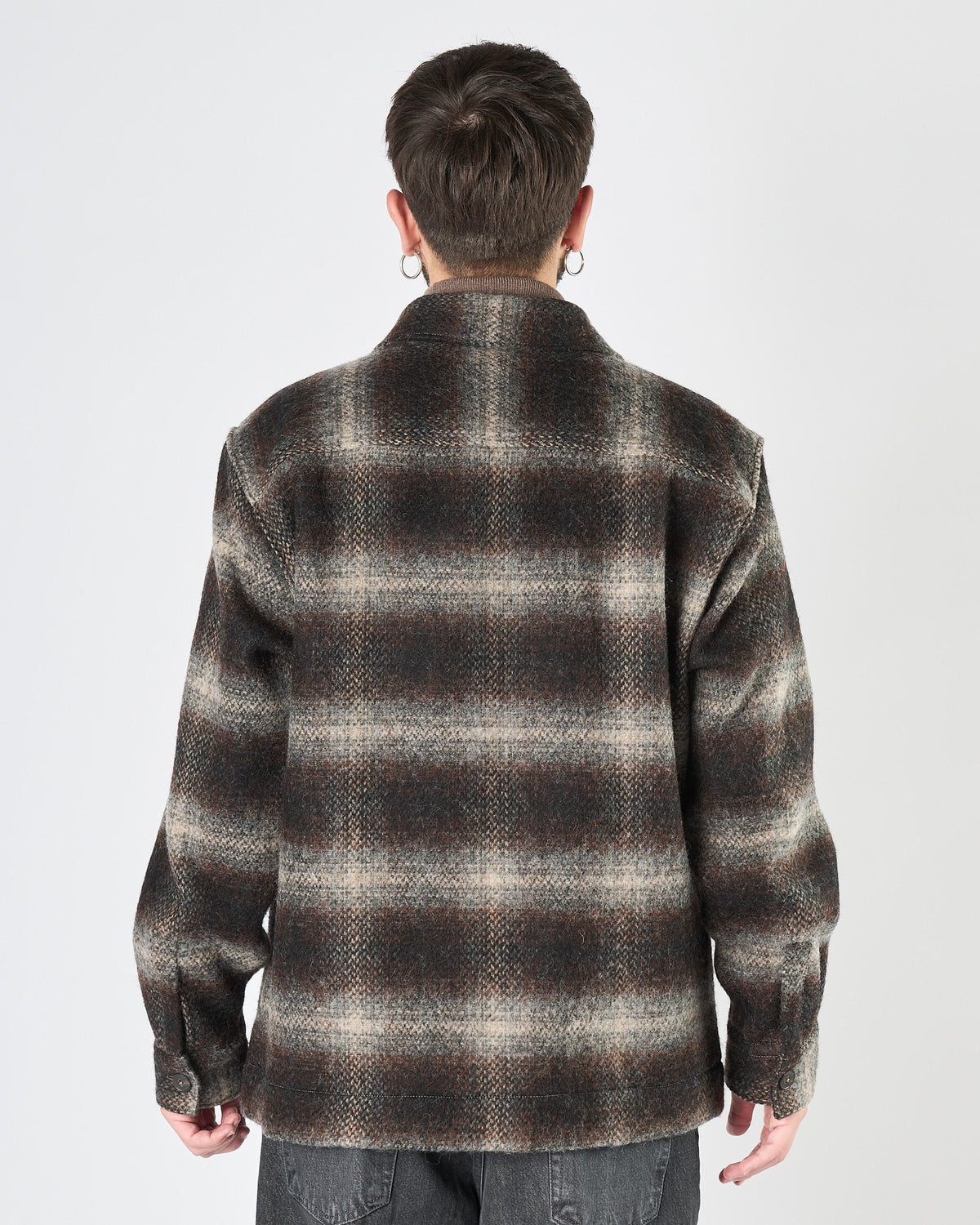Giacca camicia Xacus check sfumato multicolor