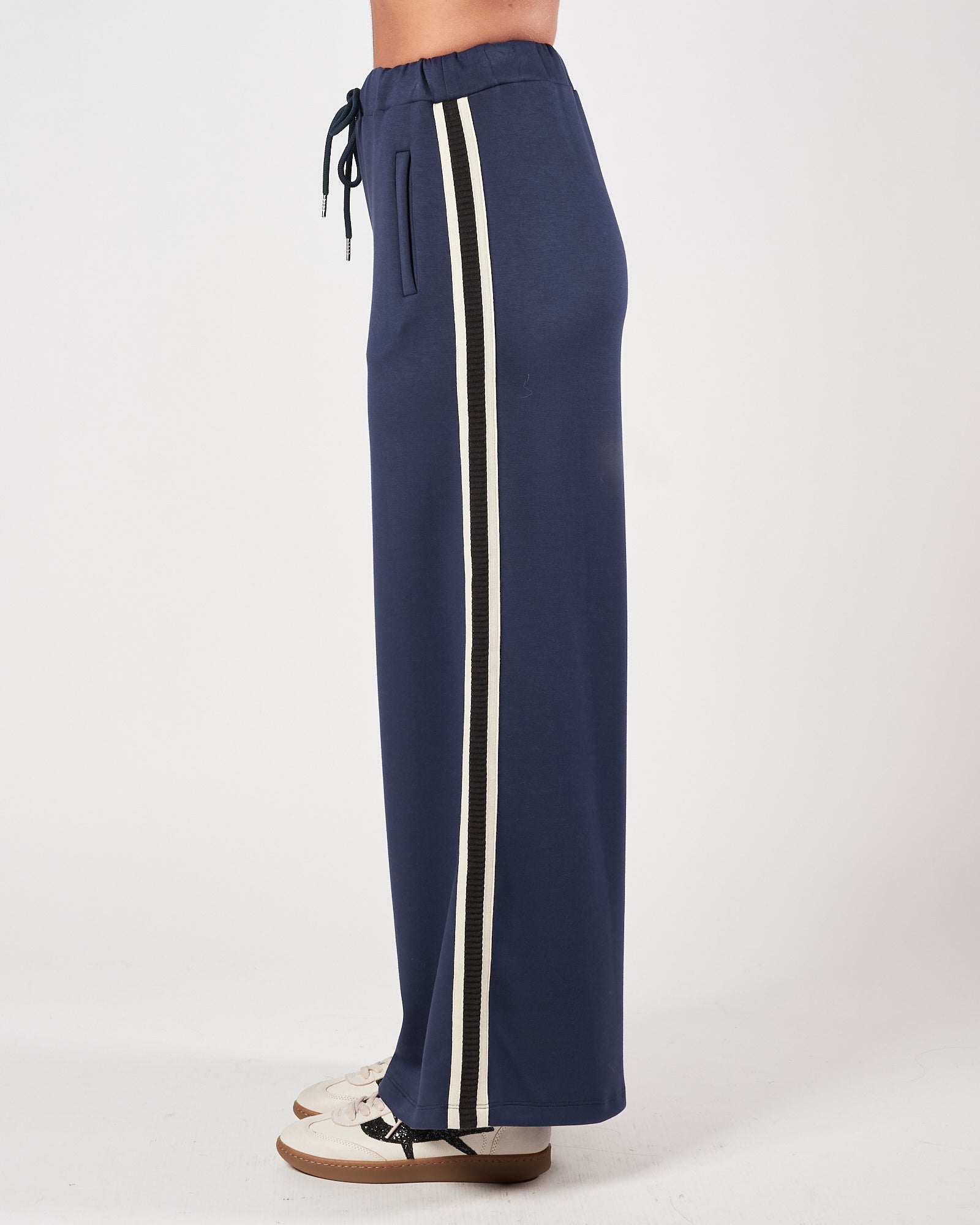 Pantalone Marc Ellis in felpa morbido blu