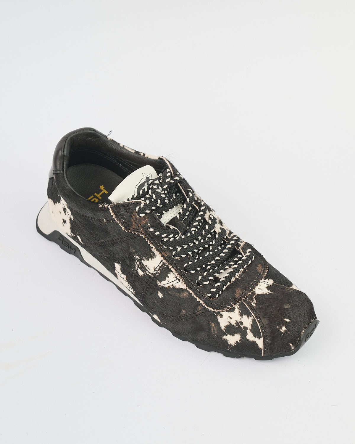 Sneaker  Ash in cavallino bianca nera moro