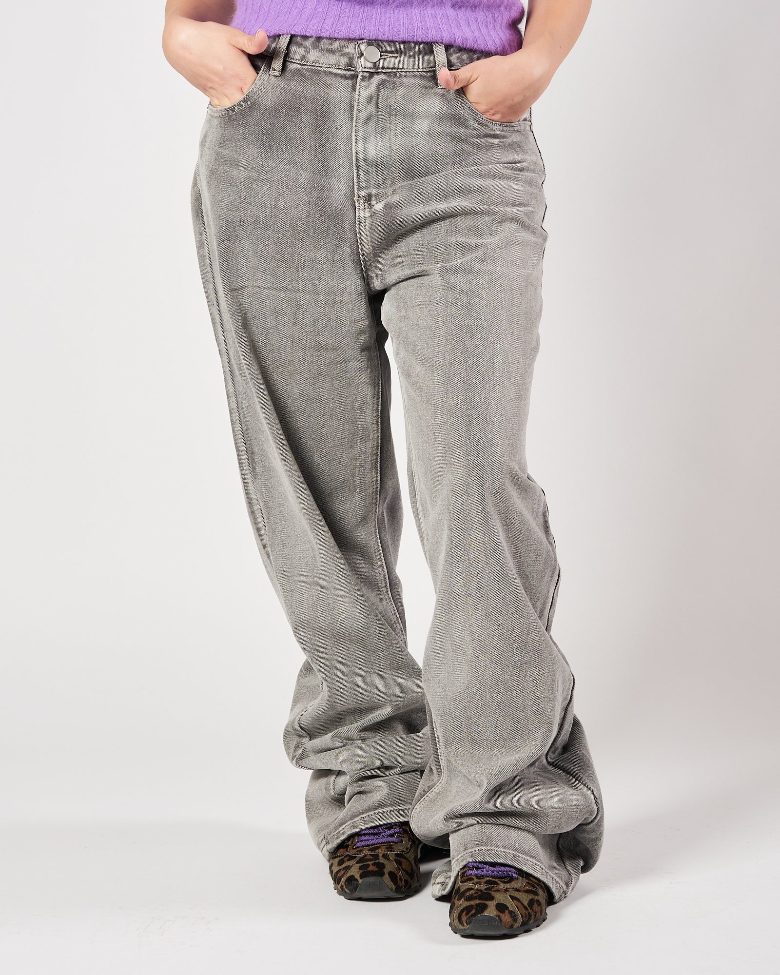 Jeans Eleh largo grigio