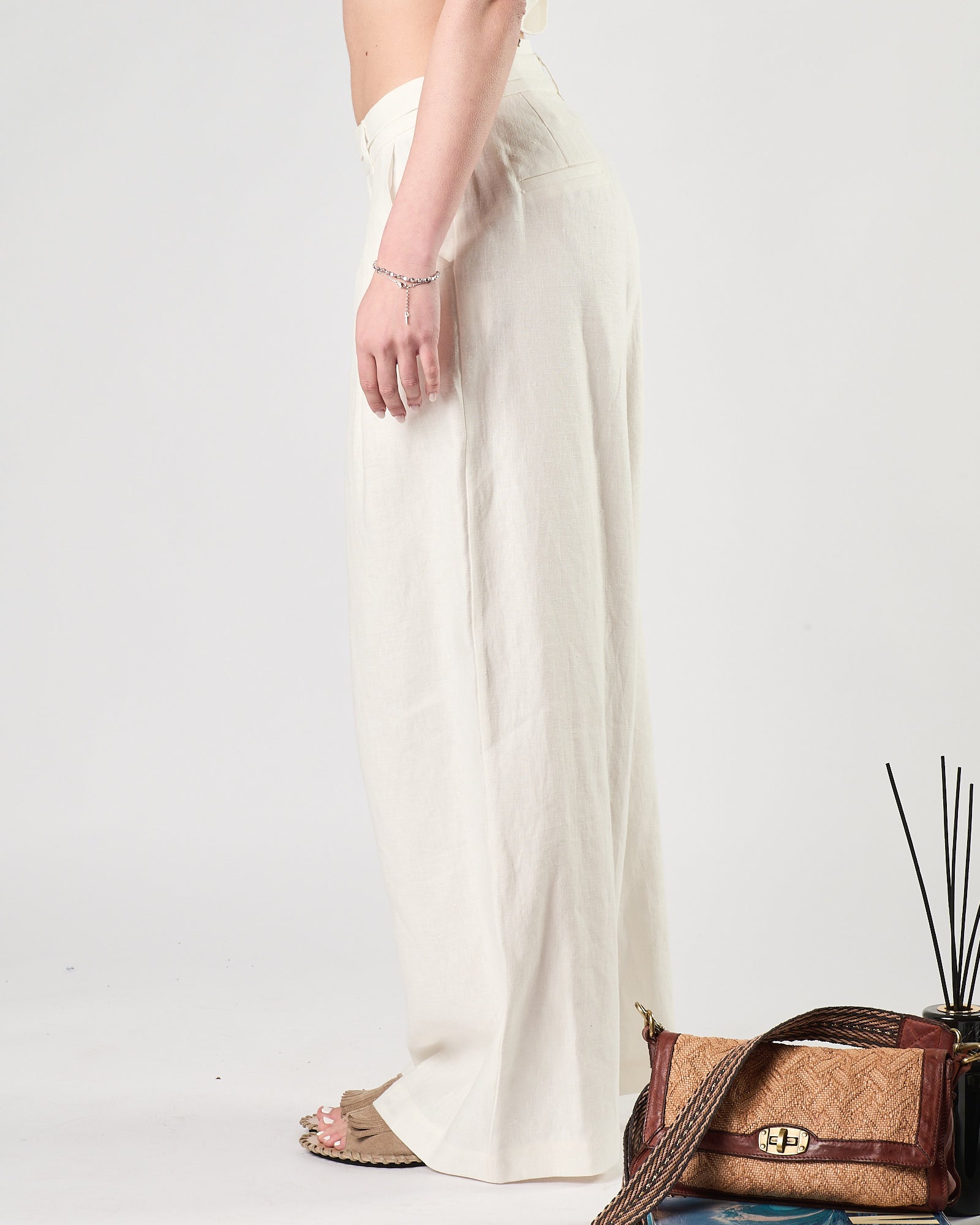 Pantalone Eleh doppia pence panna