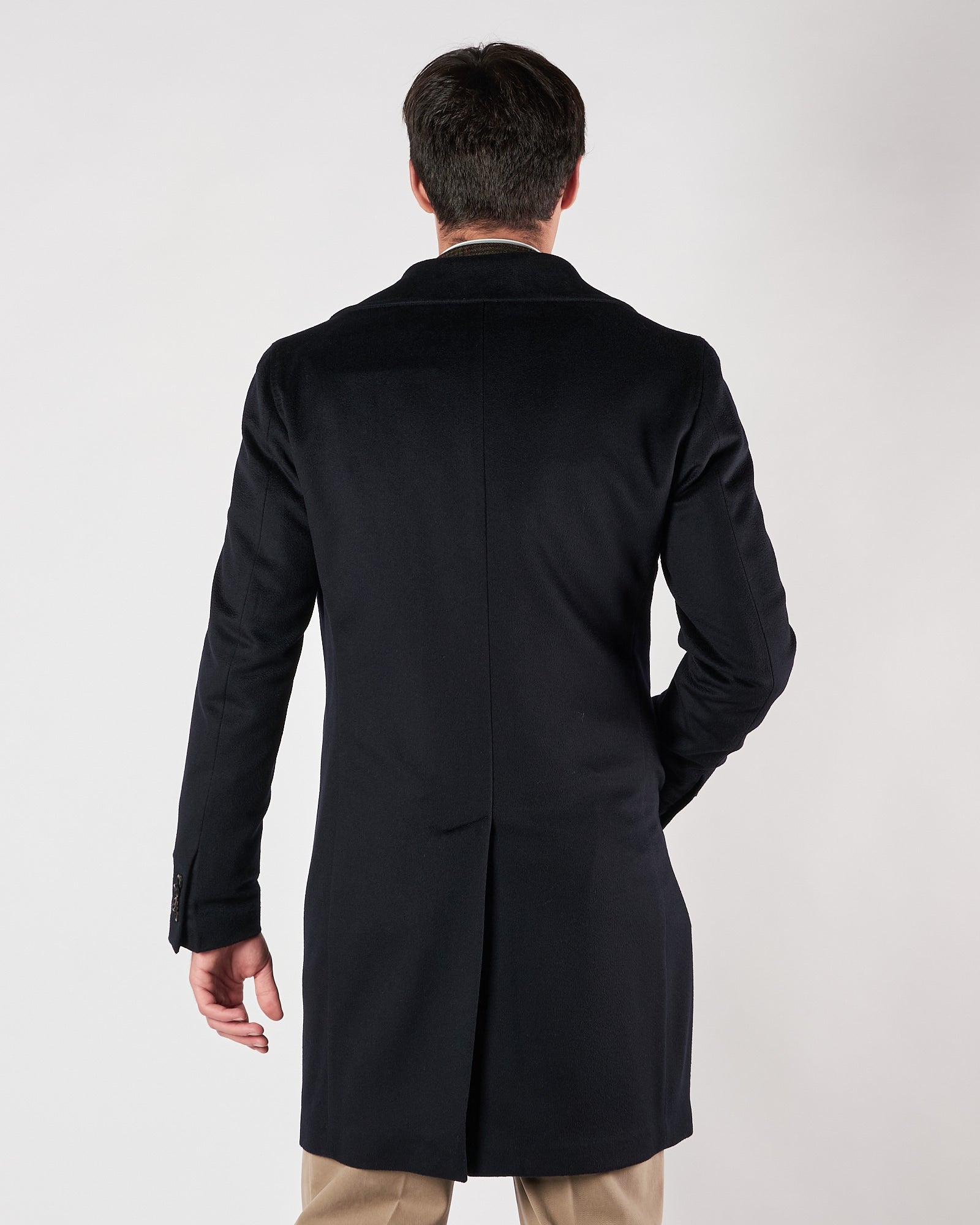 Cappotto Luigi Bianchi doppio petto blu