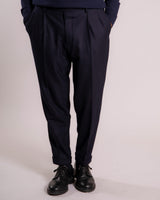 Pantalone Luigi Bianchi doopia pence blu