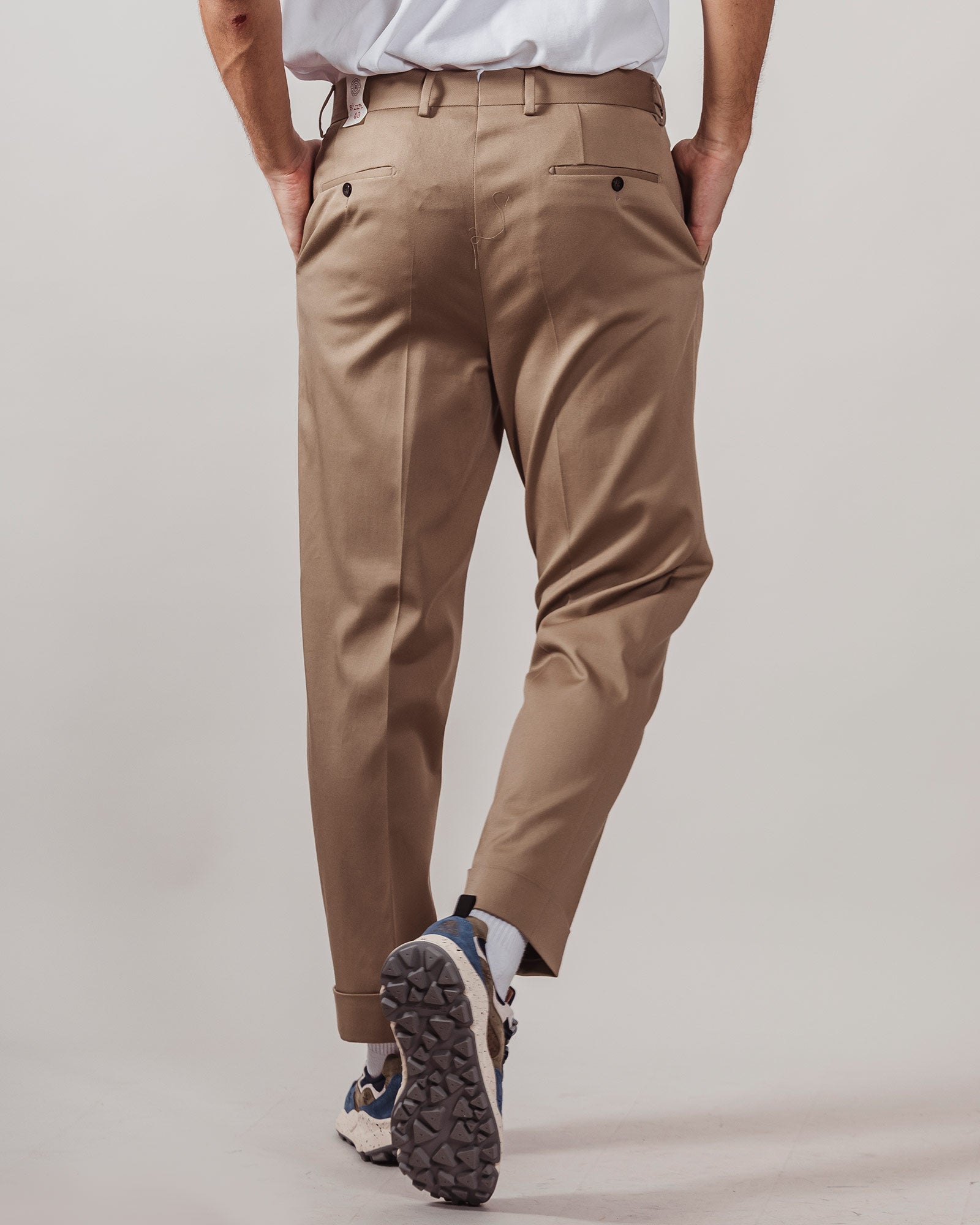 Pantalone Lbm1911 doppia pence beige