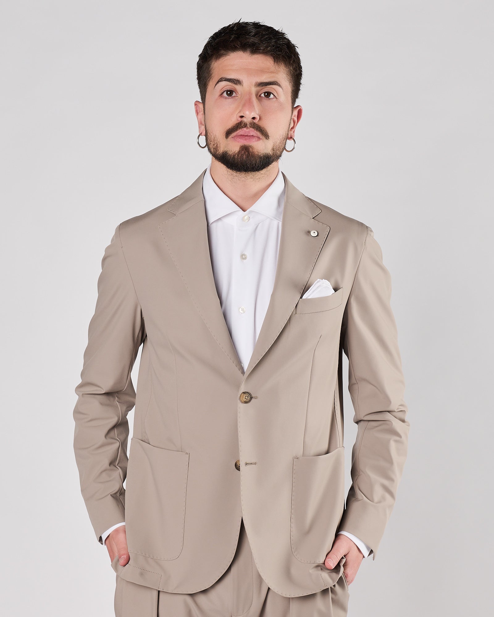 Giacca Lbm1911 in jersey beige