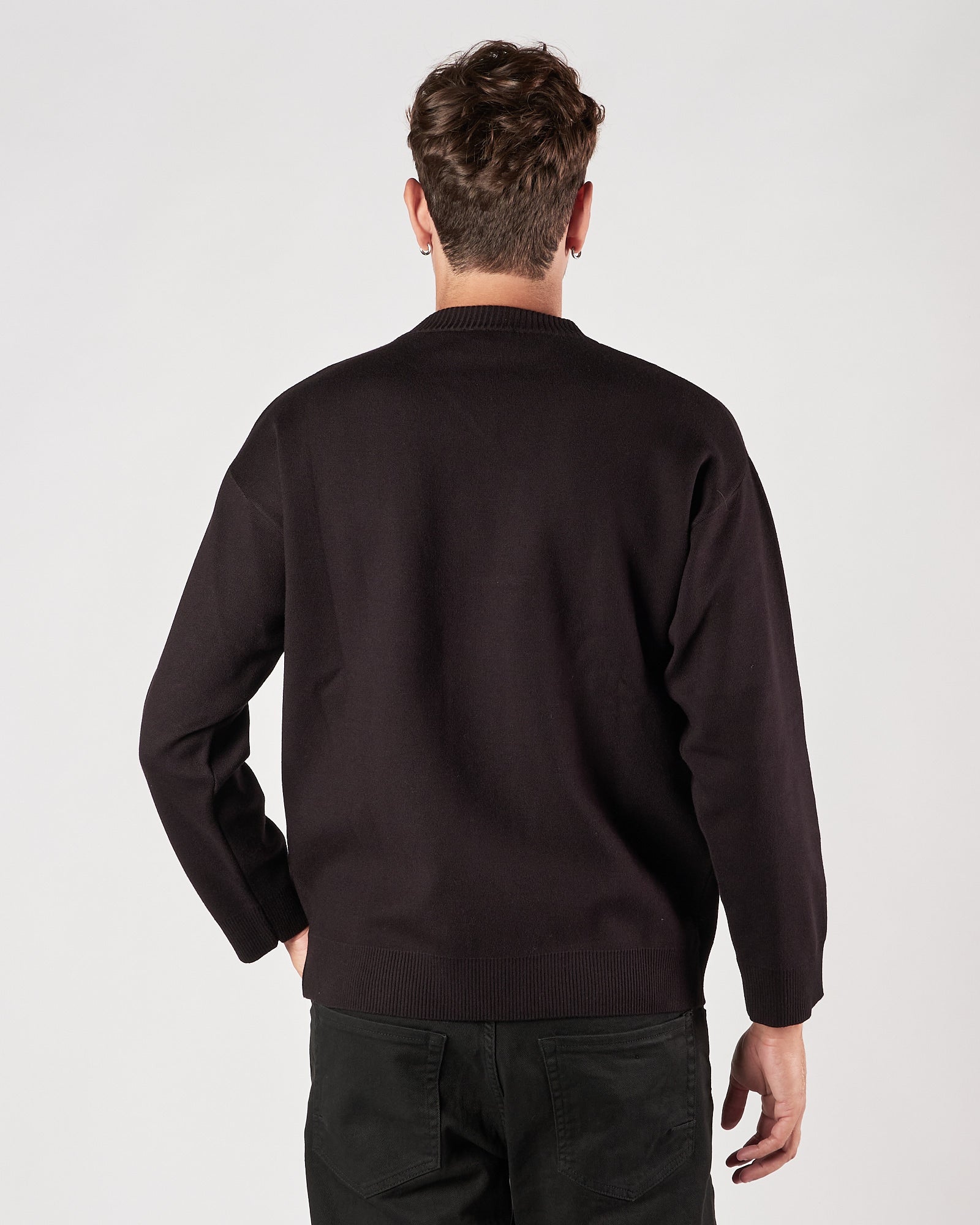 Maglia Officina36 girocollo over nero