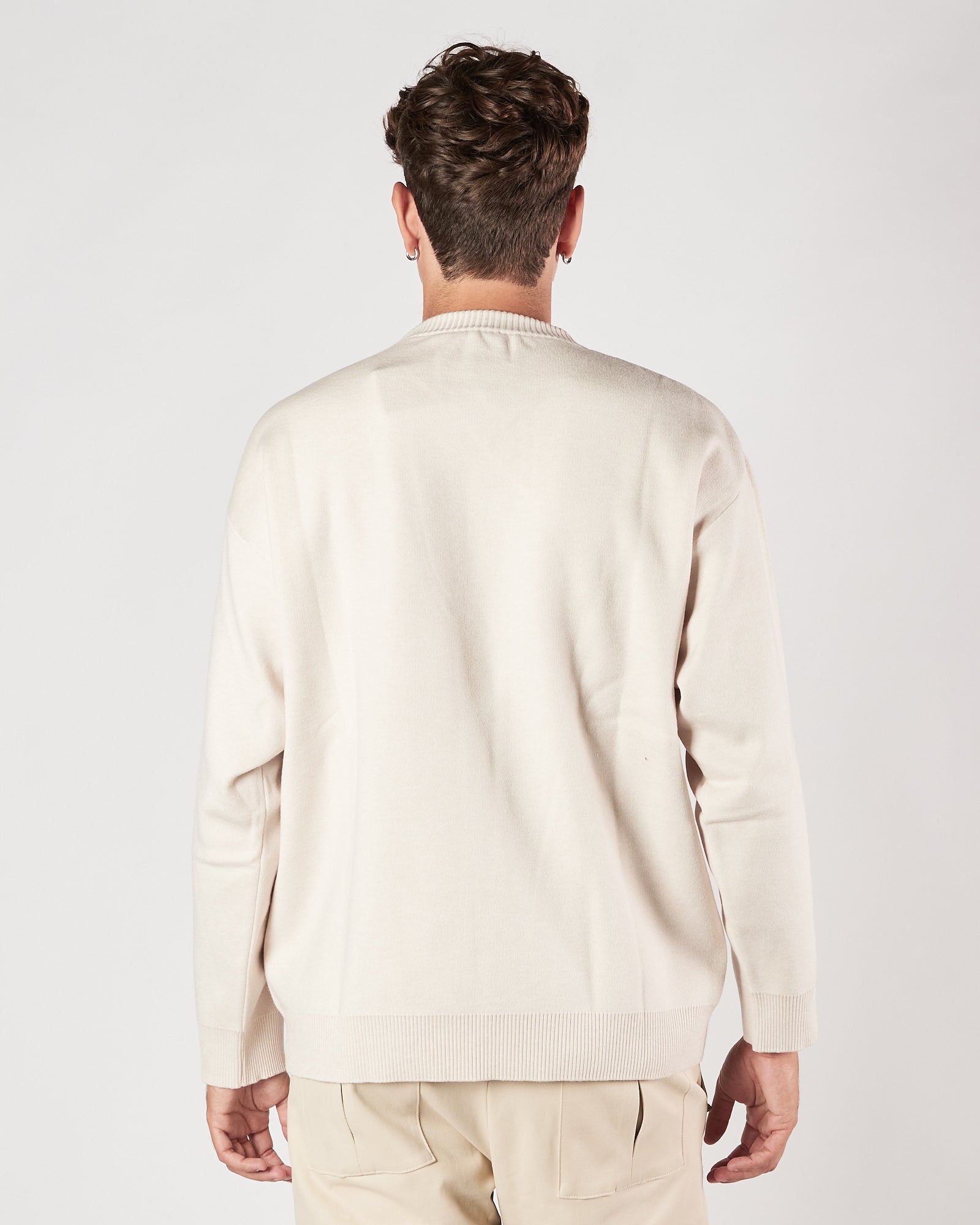 Maglia Officina36 girocollo over burro