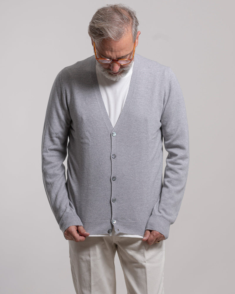 Cardigan Aimé con bottoni grigio