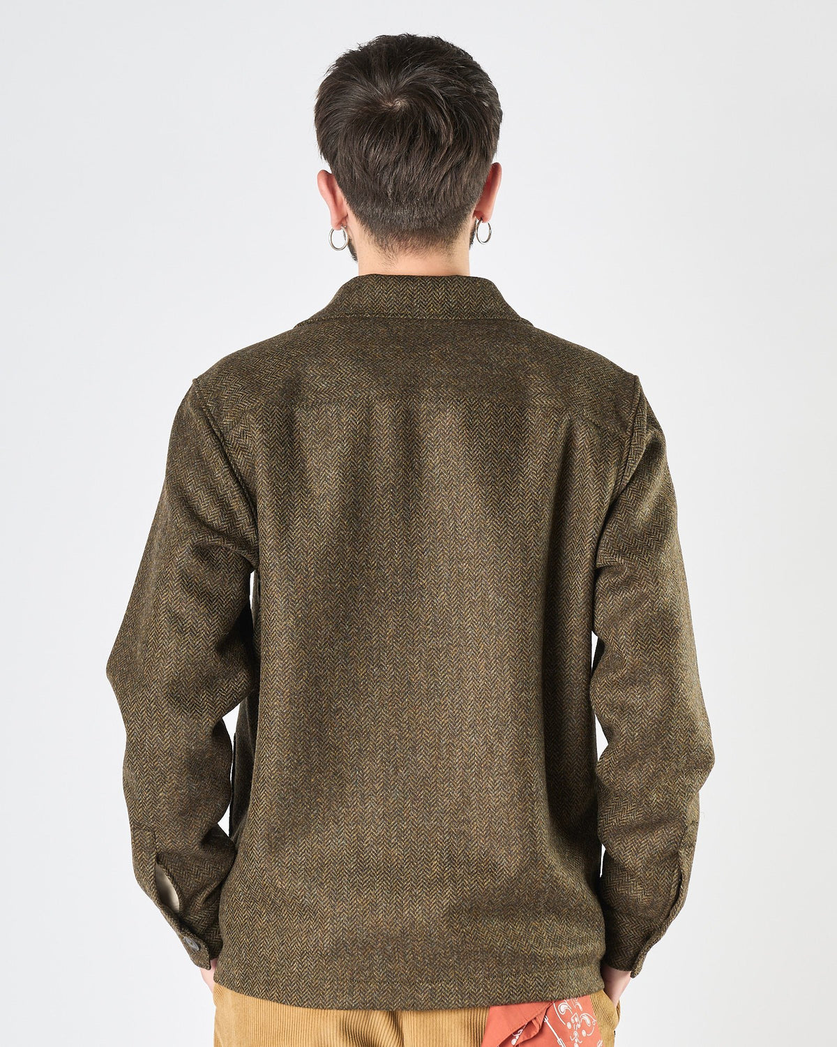 Giacca Camicia Xacus morbida spinata verde bosco