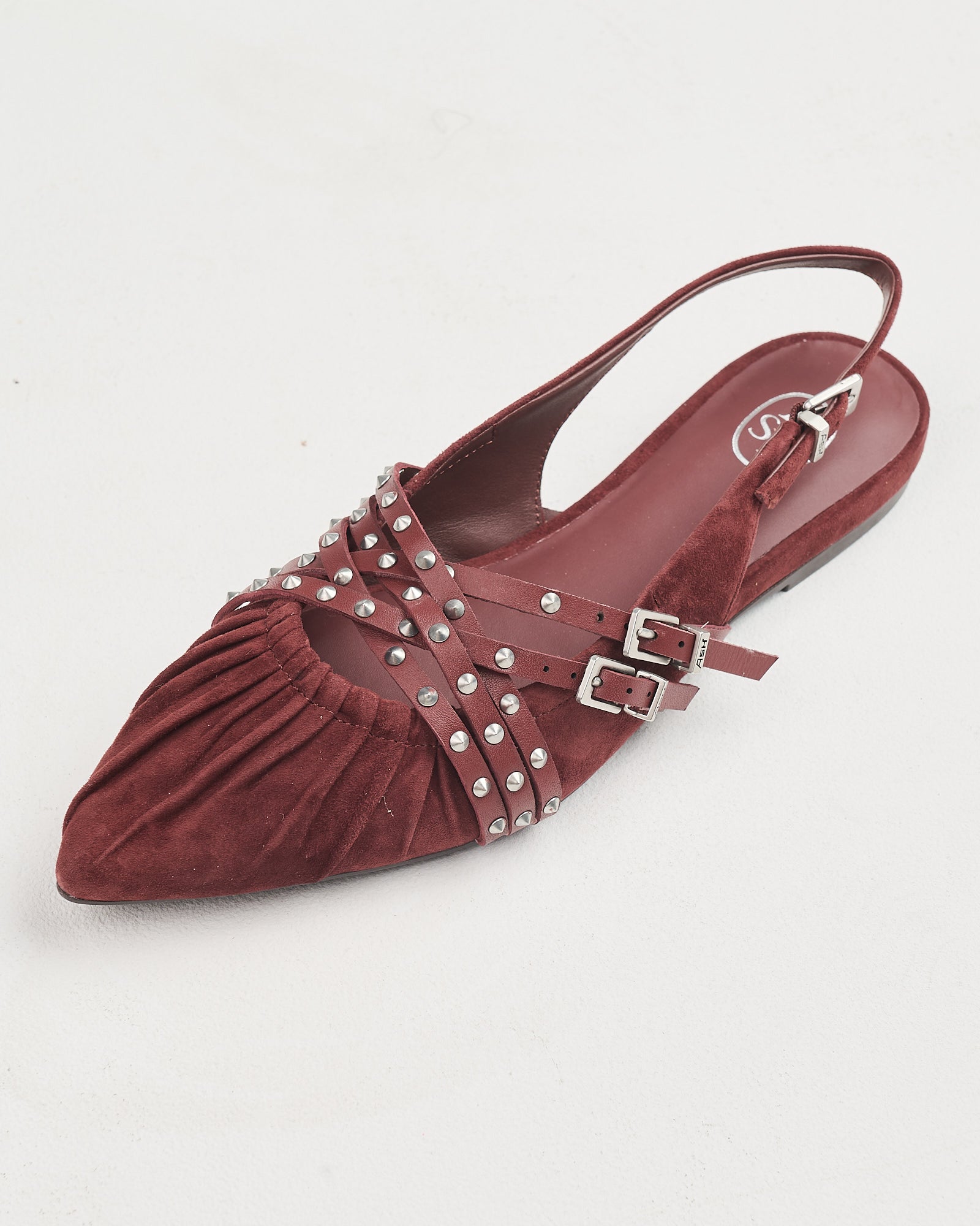 Ballerina Ash in suede bordeaux