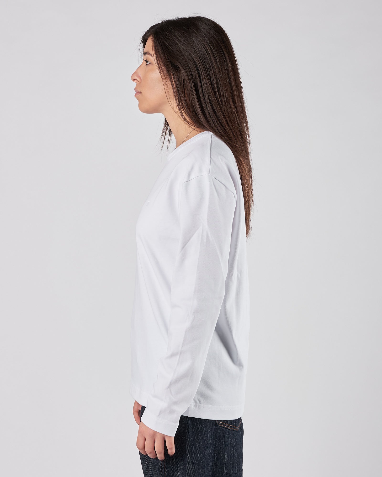 T-shirt Tela9 manica lunga  bianca