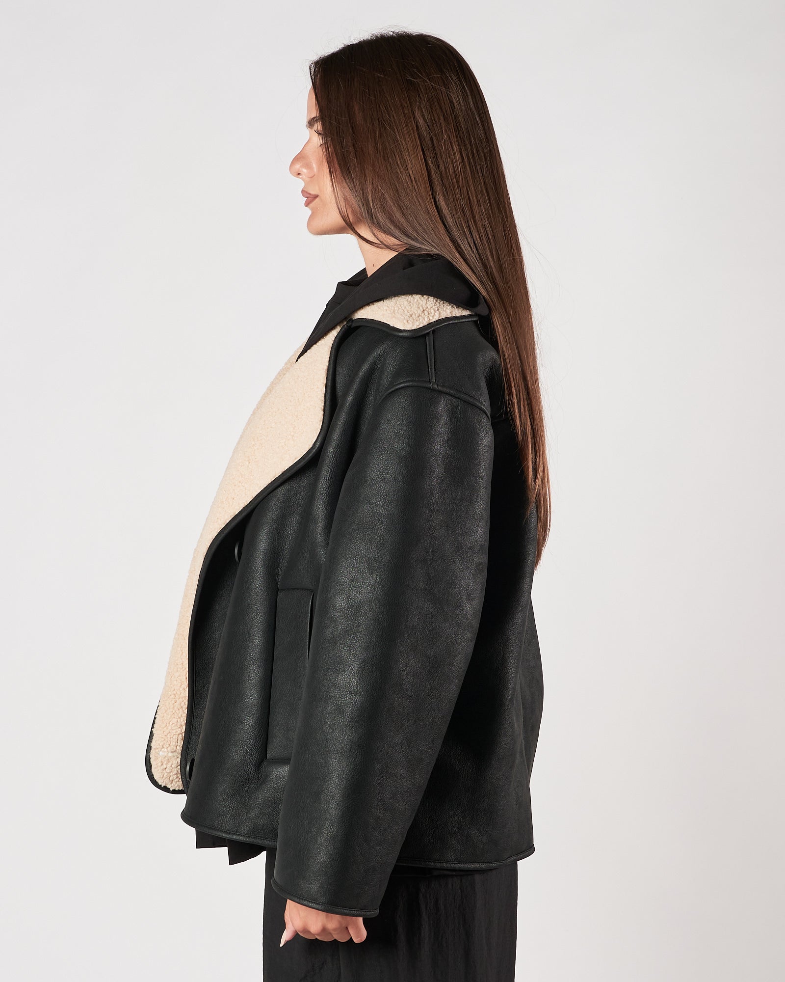 Eco montone Eleh imbottito nero