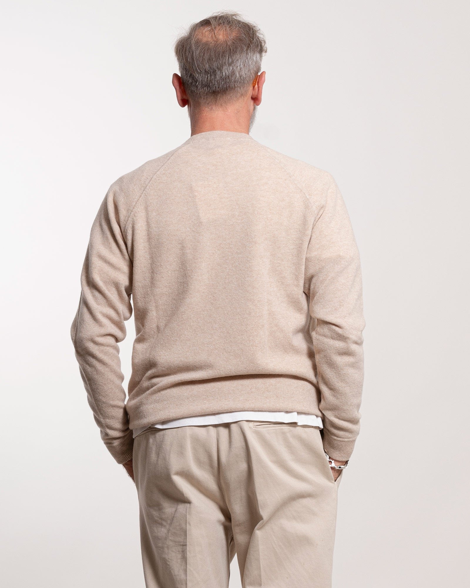 Maglia A|STORE girocollo beige