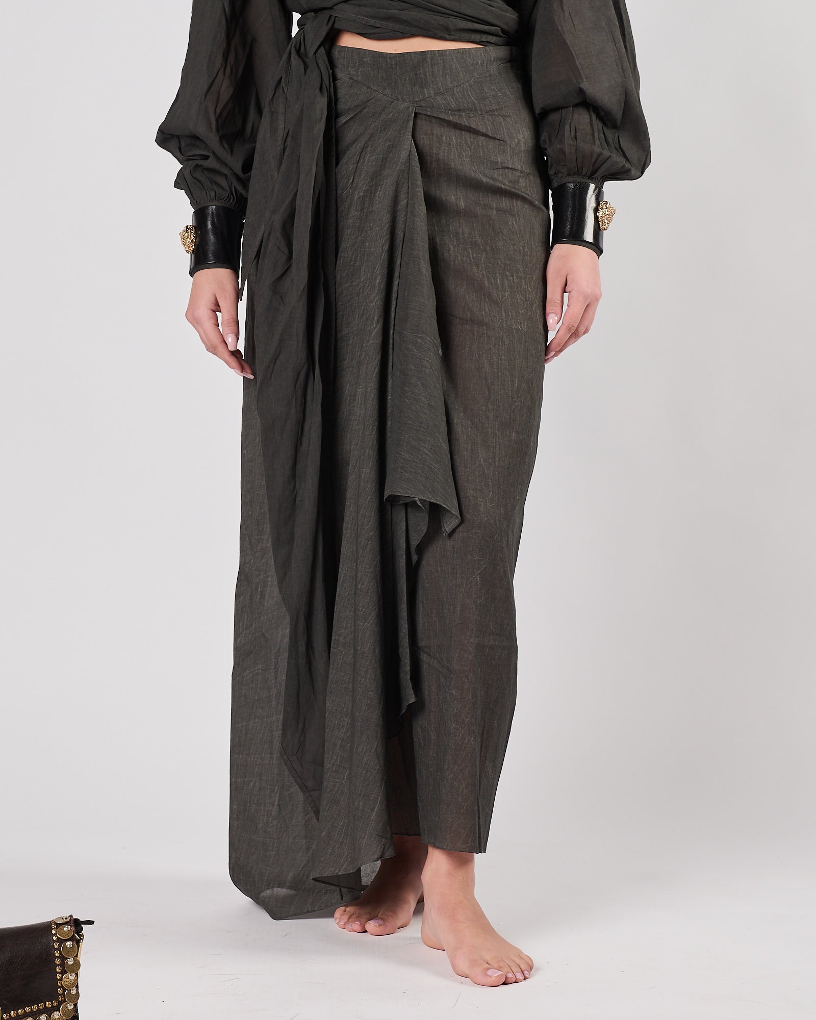 Gonna Mes Damoiselles drappeppiaga nera