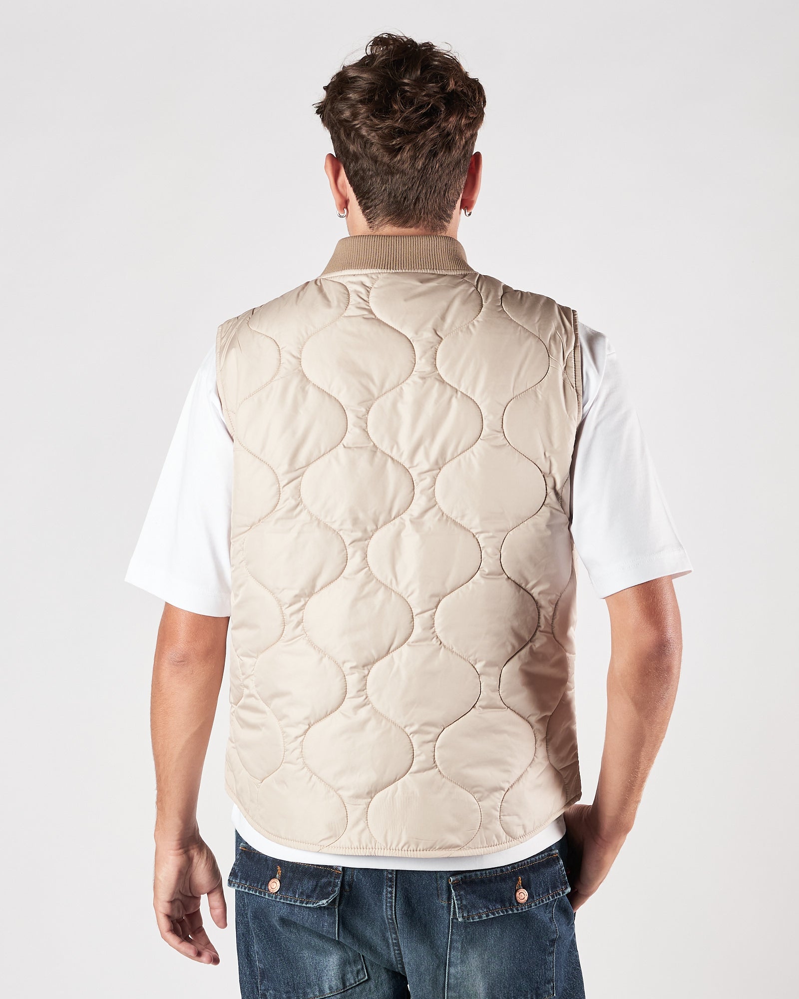 Gilet Bl'ker trapuntato beige