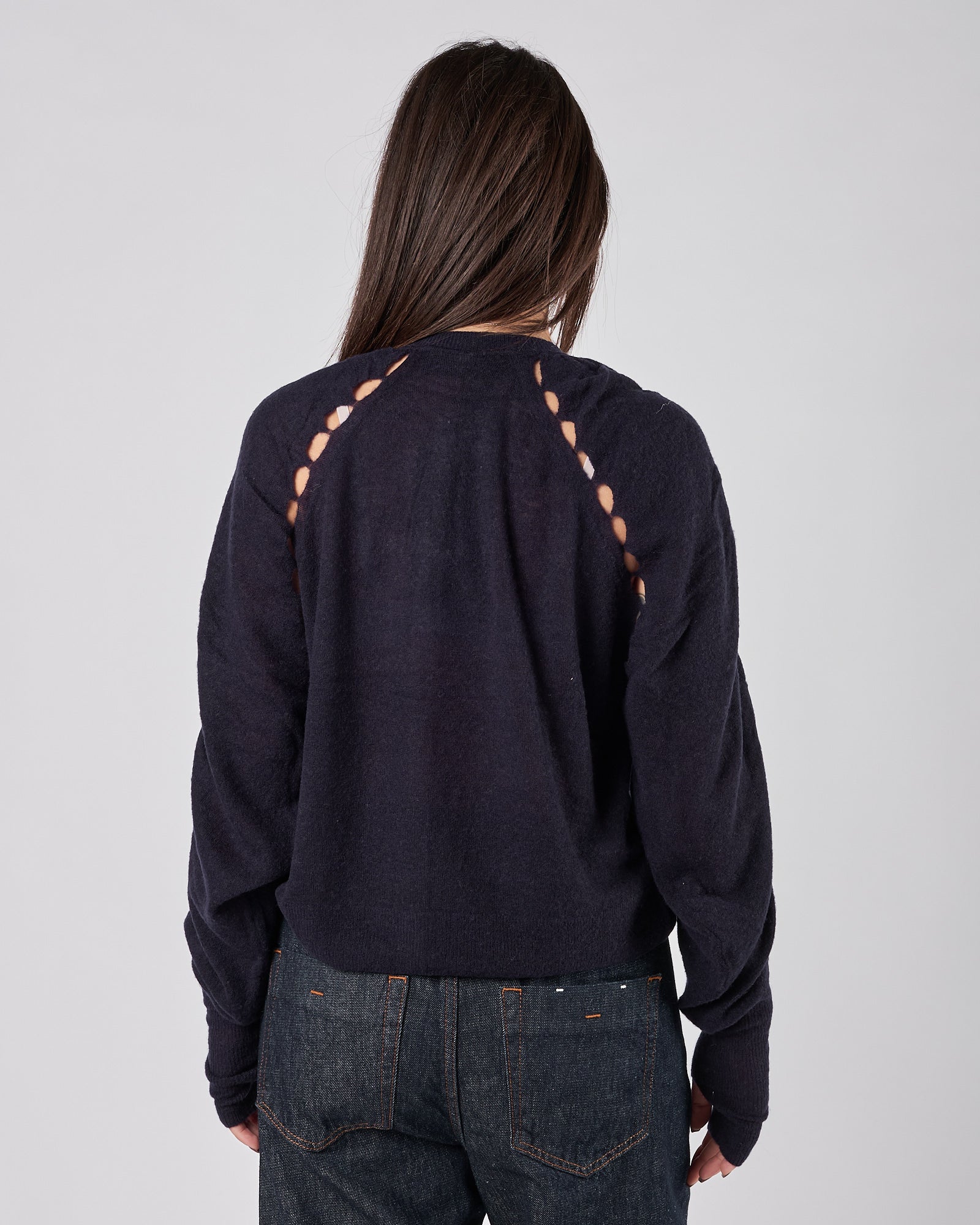 Cardigan Mes Demoiselles con finiture traforate