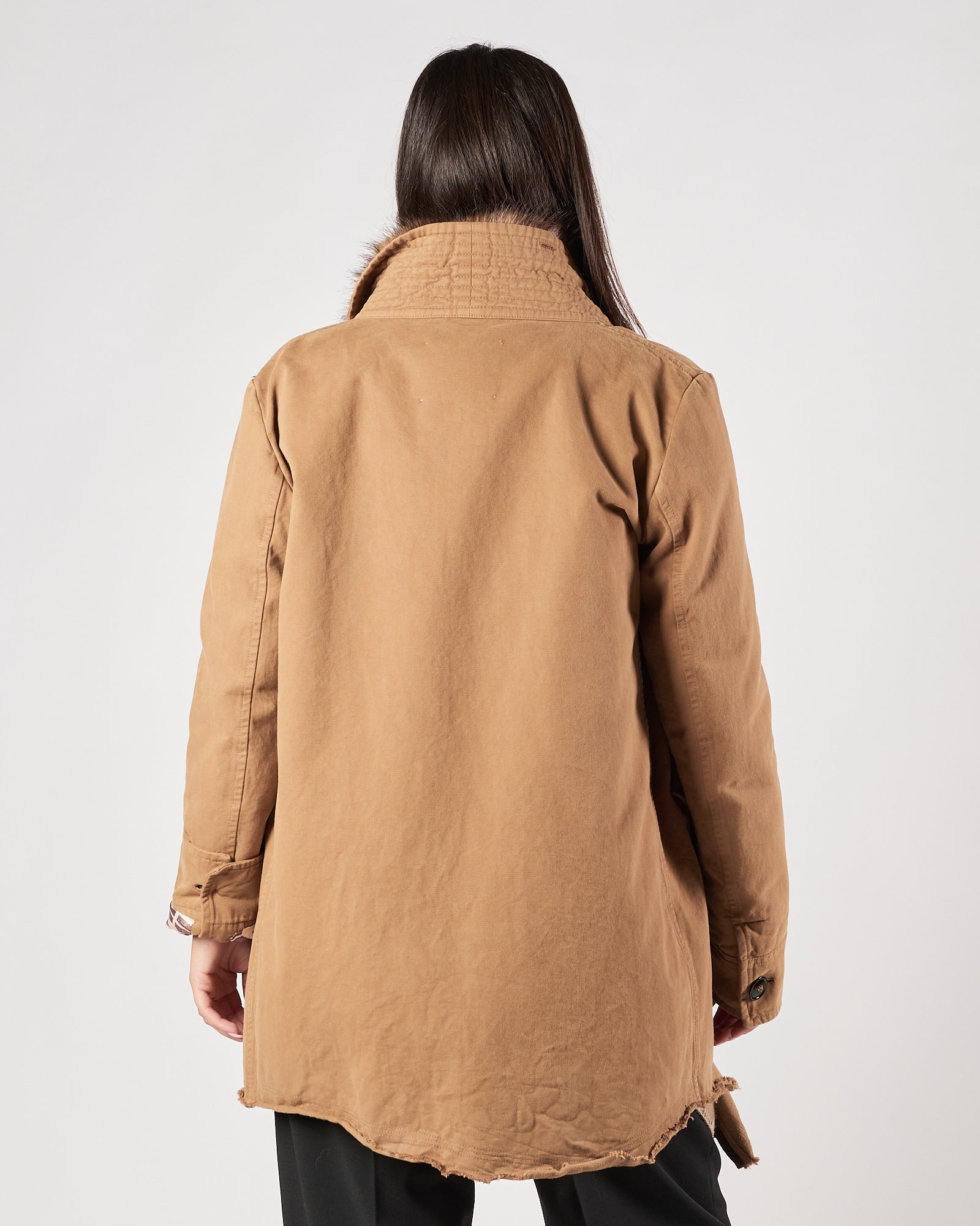 Parka Bazar Deluxe con pelliccia beige