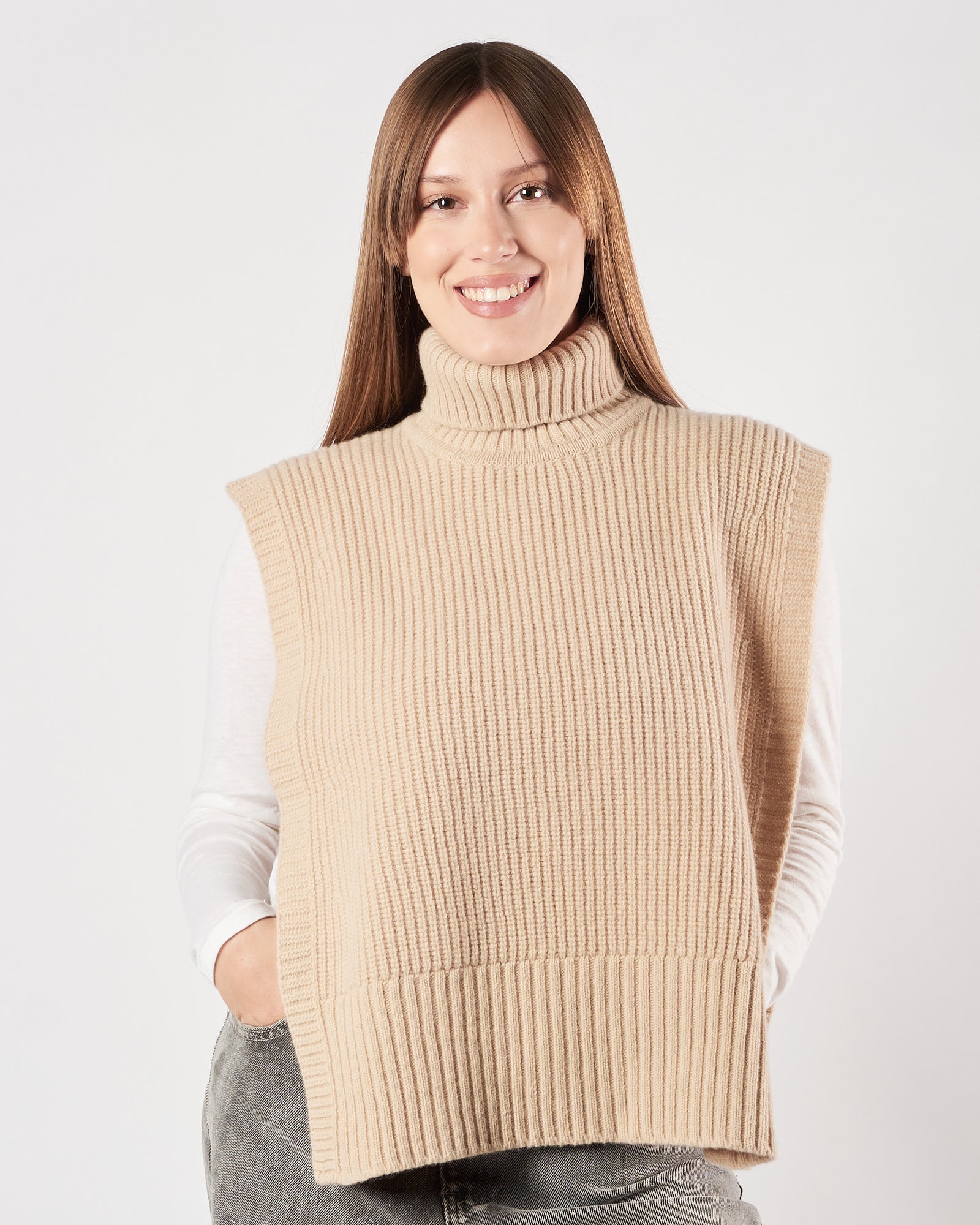 Maglia donna Davantino by sissiottostyle beige