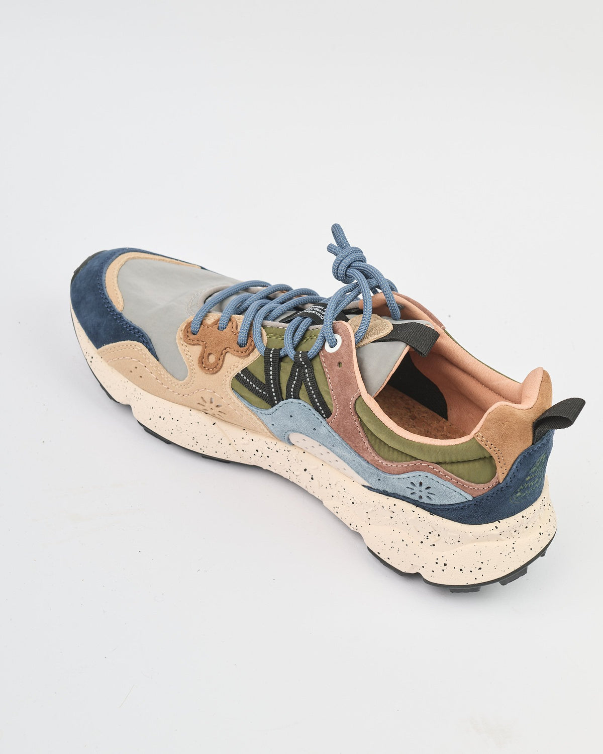 Sneaker Flower Mountain Navy Light Brown Grey