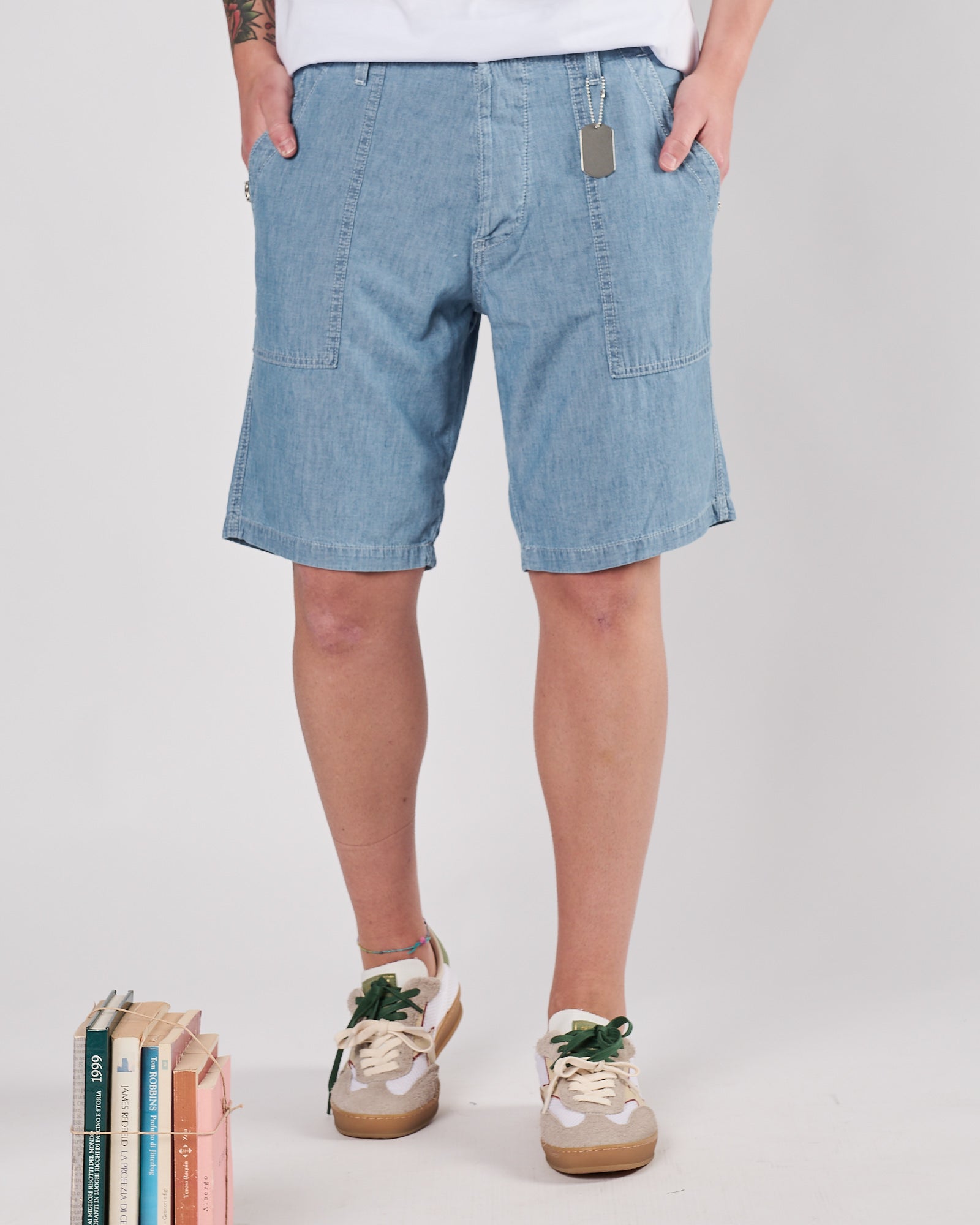 Bermuda Chesapeake's in coto0ne effetto denim