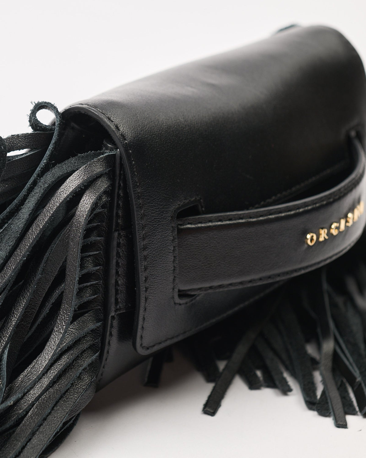 Borsa Orciani Gossip xs boston frange nera