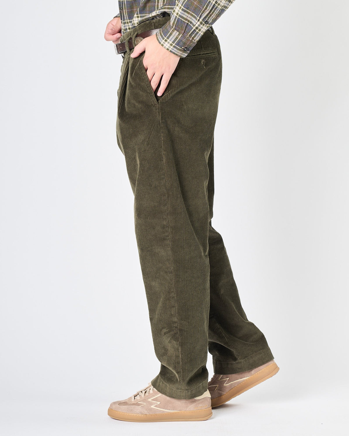 Pantalone Aimé in velluto verde