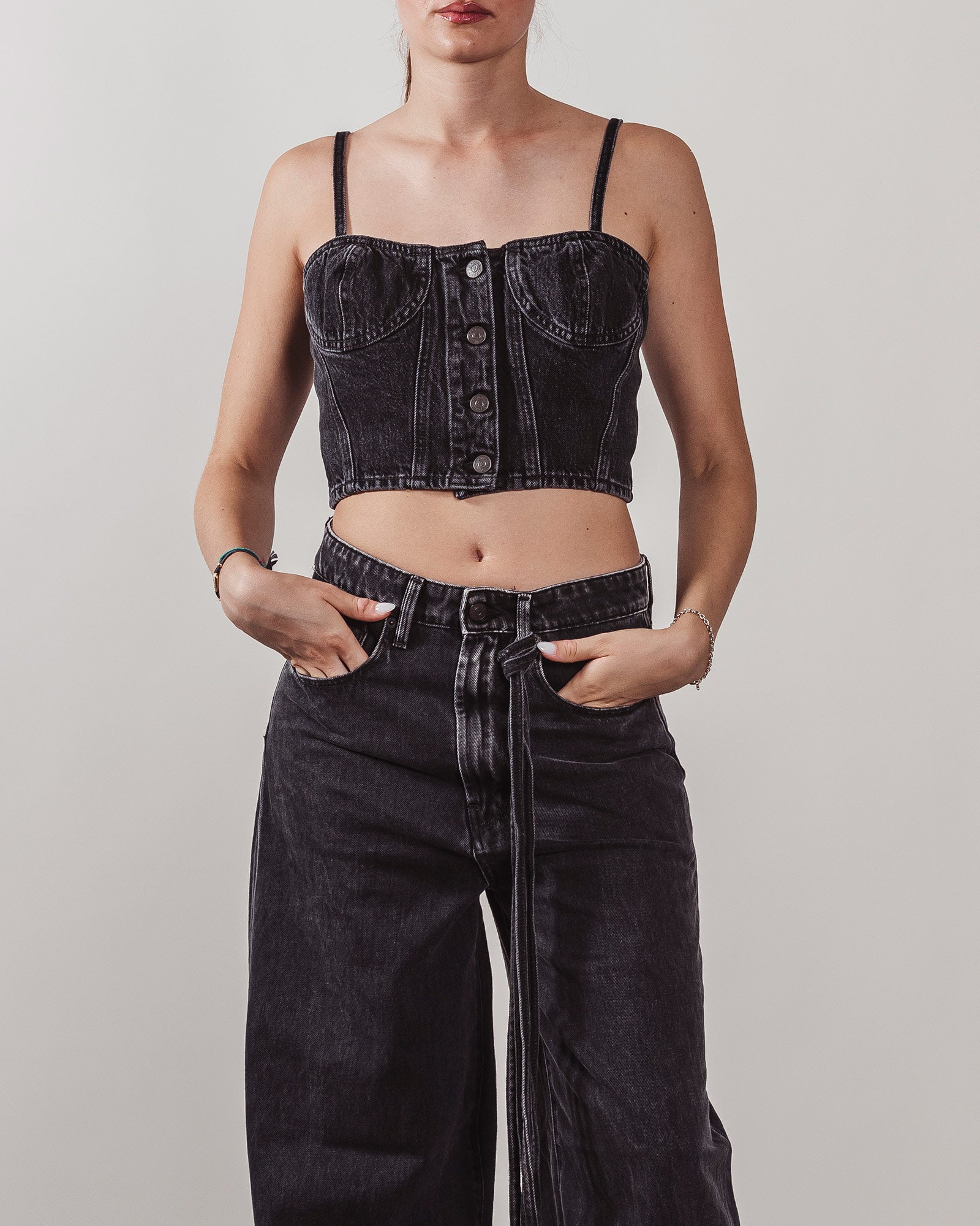 Top Cycle in denim nero