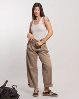 Pantalone Tela doppia pence beige