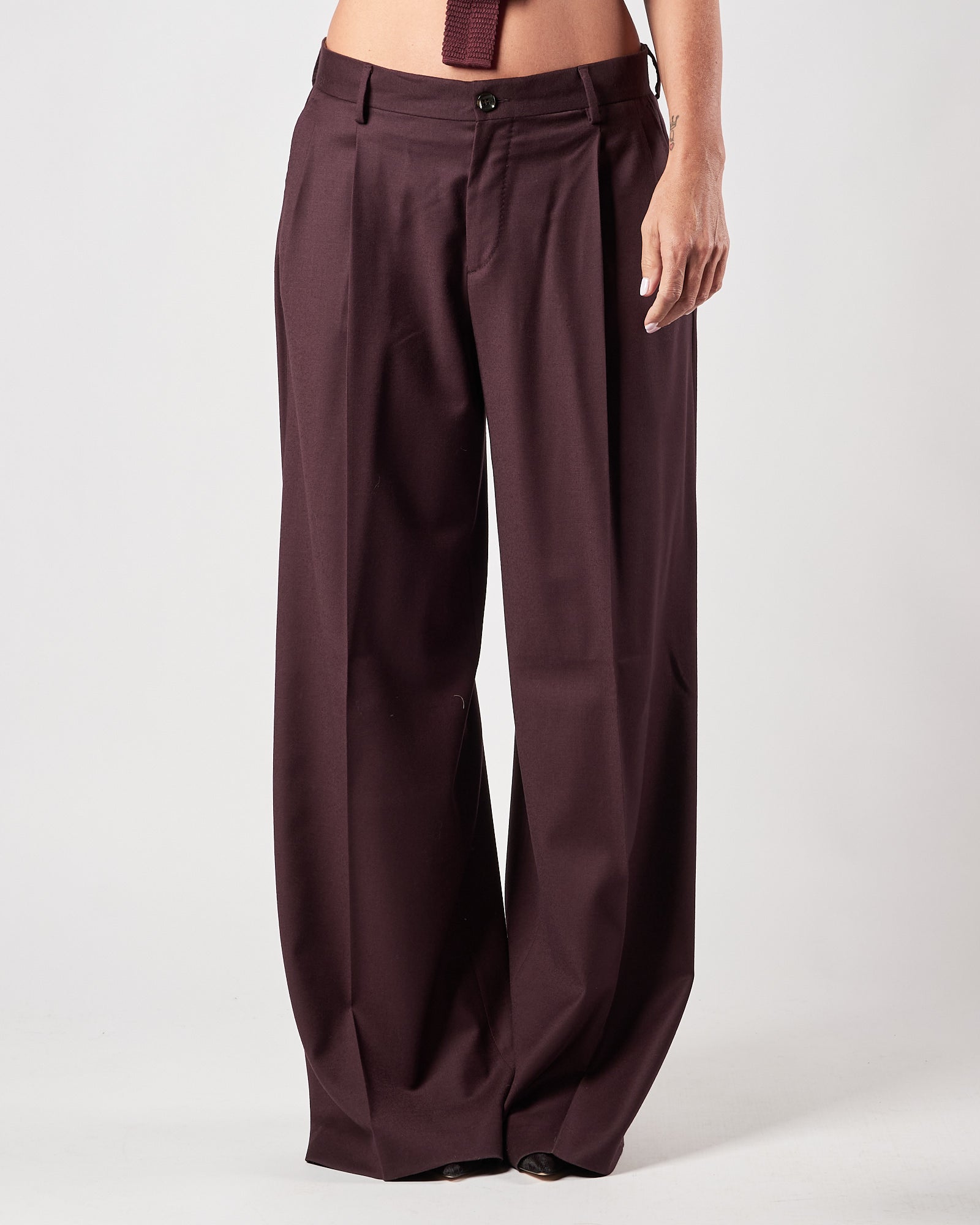 Pantalone Lbm1911 doppia pence prugna