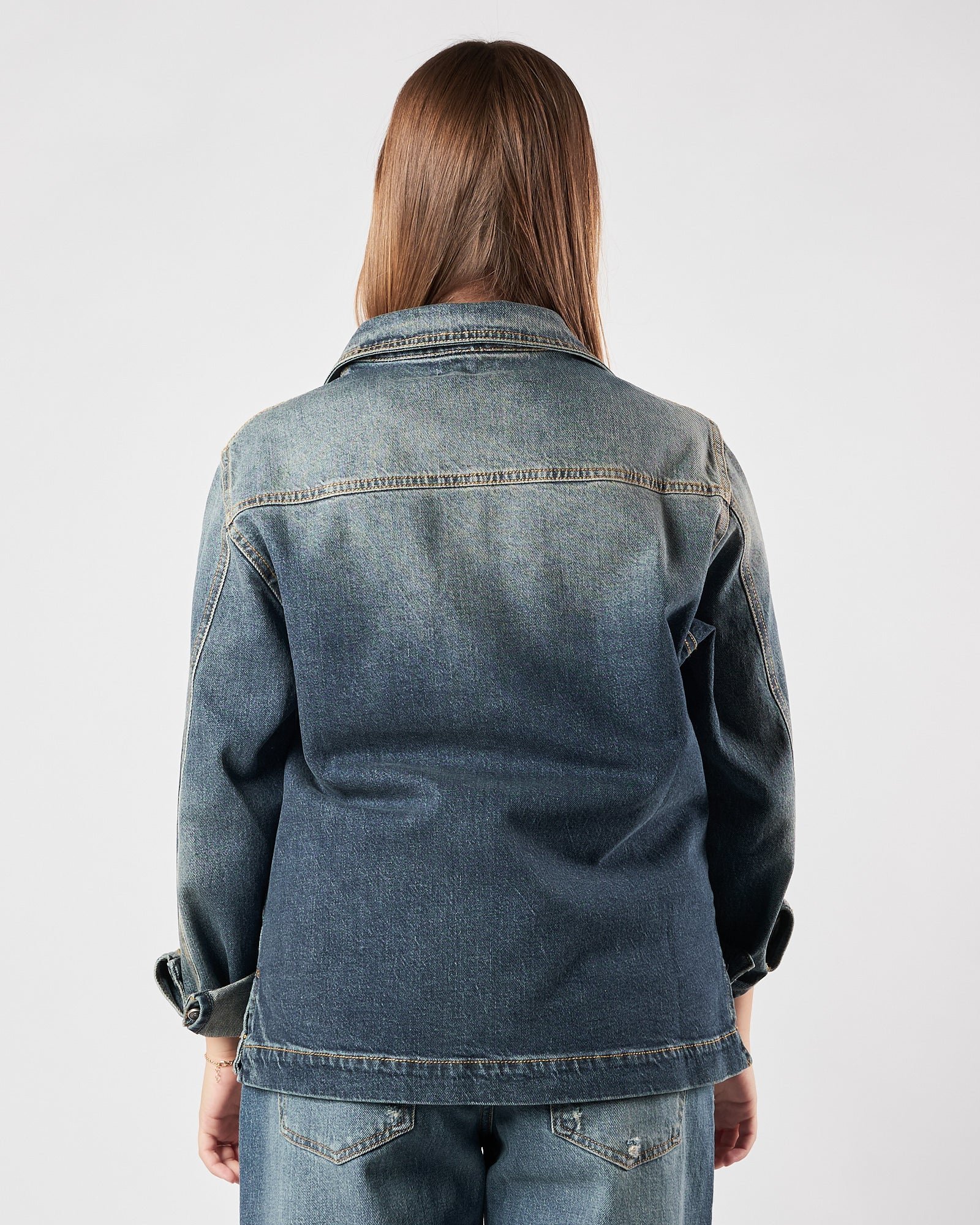 Giacca Camicia God Save Denim over in denim