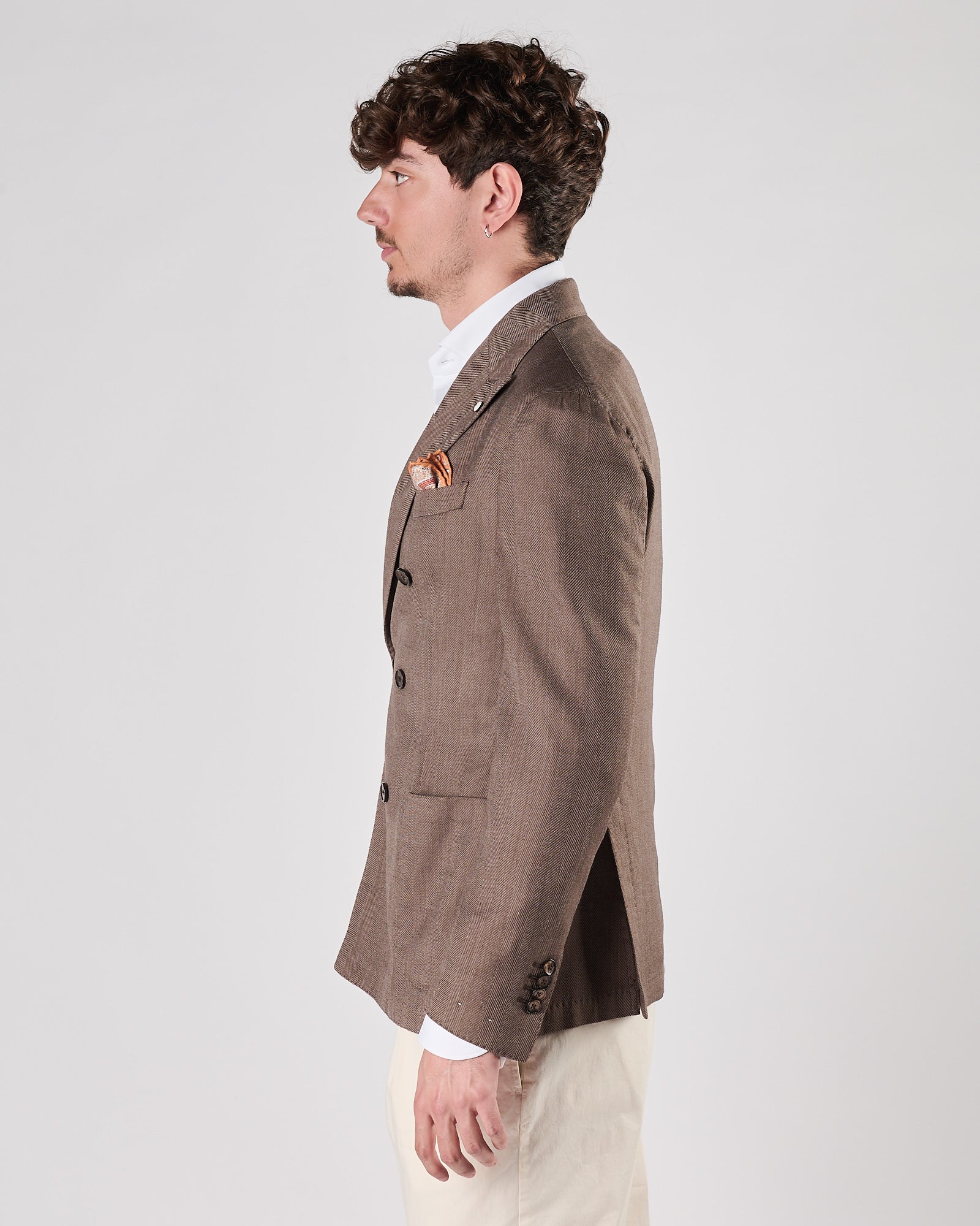 Giacca Lbm1911 doppio petto resca moro