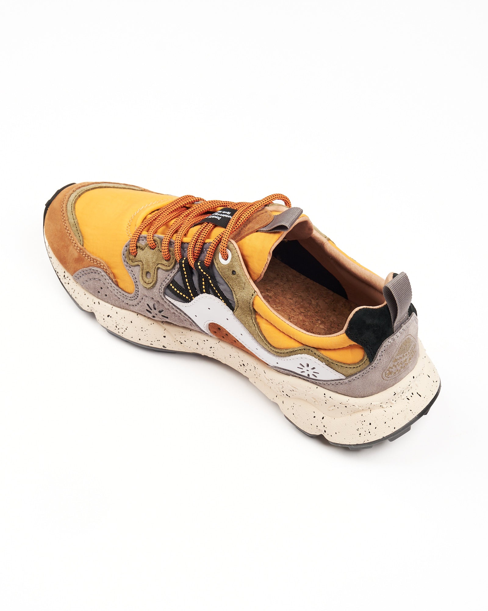 Sneaker Flower Mountain Brown-Mustard