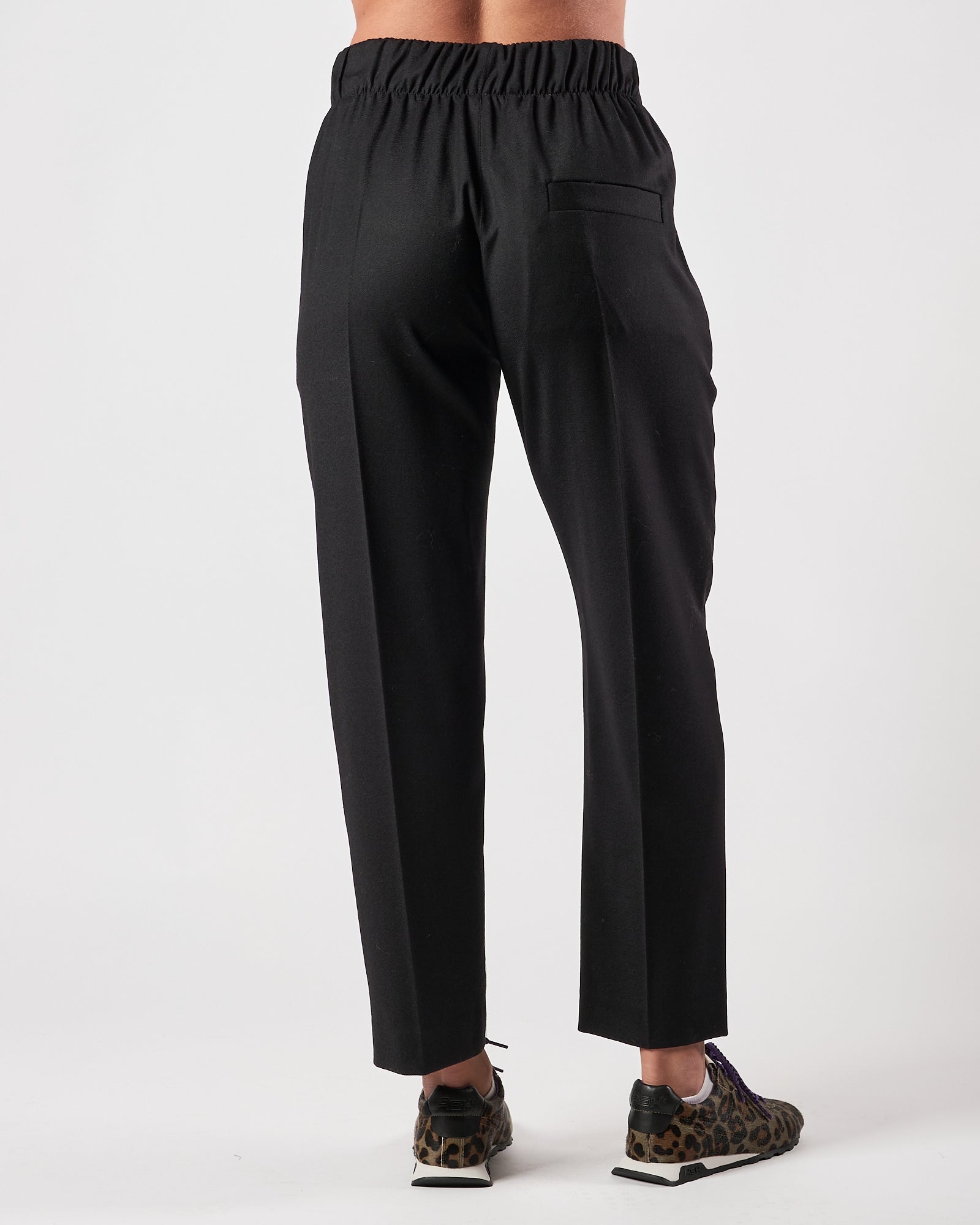 Pantalone Tela9 con elastico in vita nero