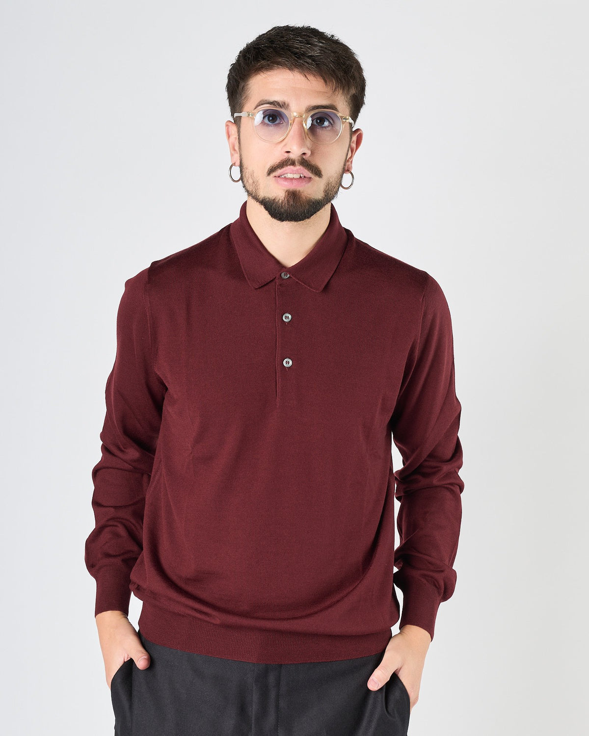 Maglia A|STORE in maglia bordeaux
