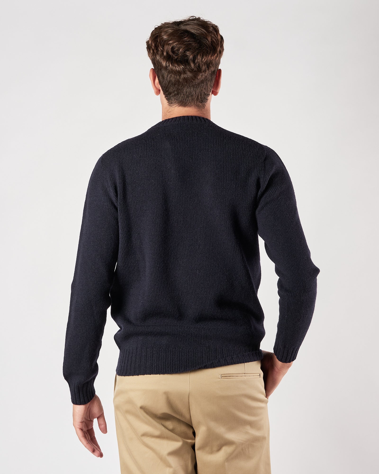 Maglia A|STORE in lana girocollo Navy