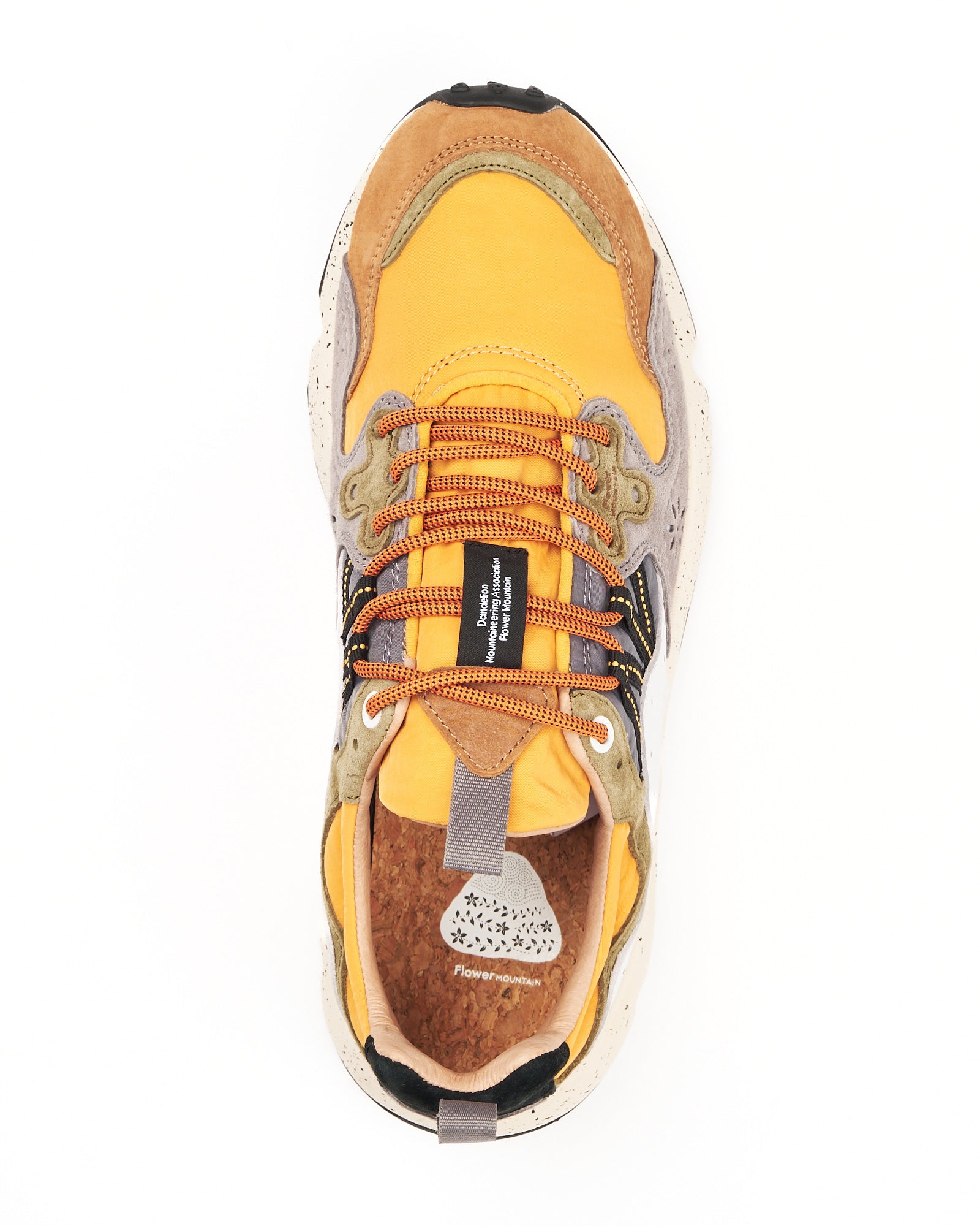 Sneaker Flower Mountain Brown-Mustard