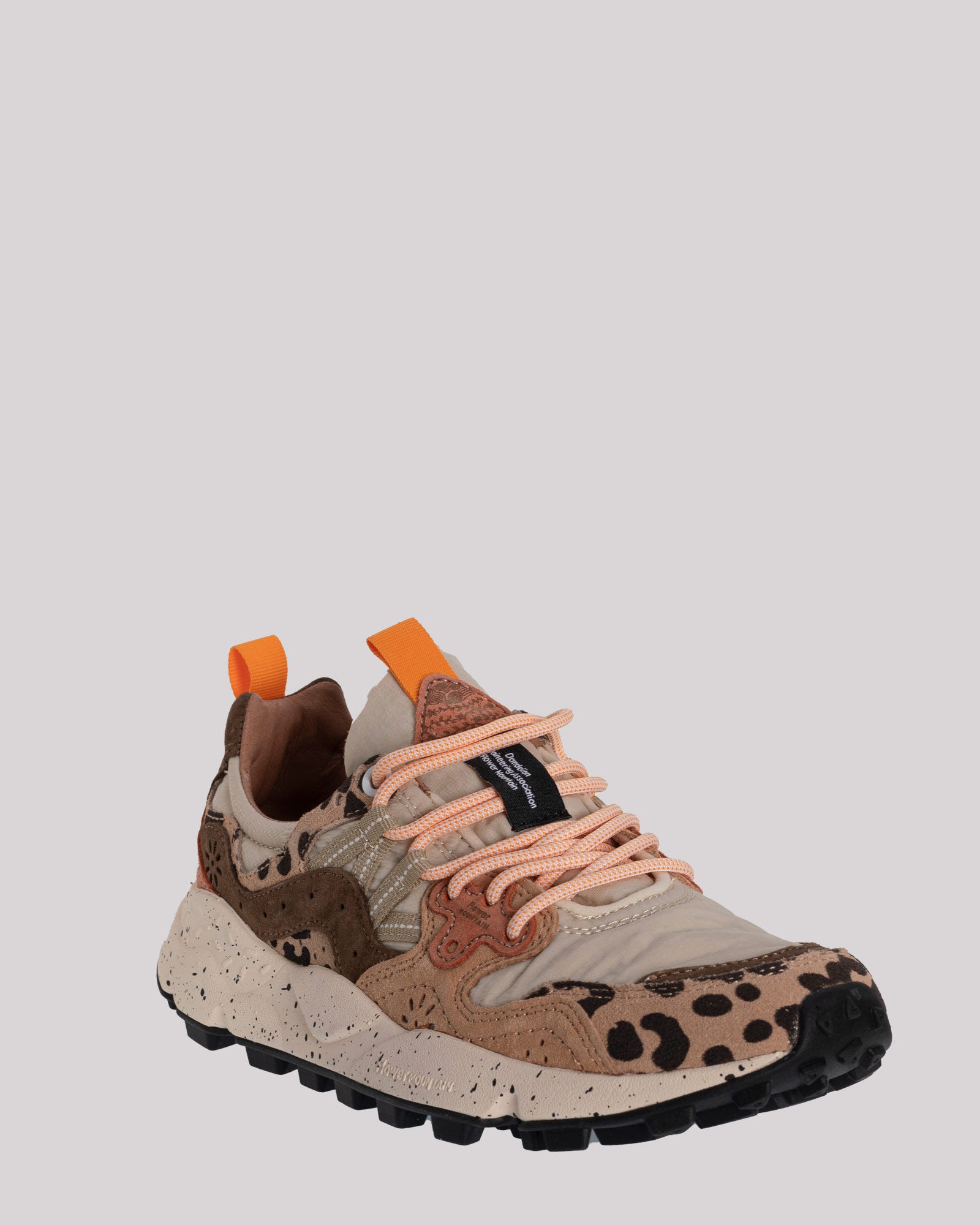 Sneaker Flower Mountain in suede Beige-Milk-light Brown