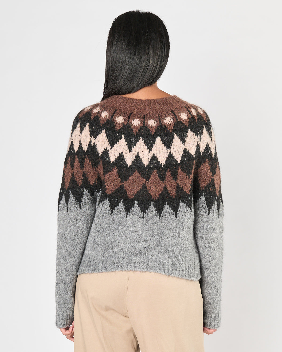 Cardigan Tela9 in maglia fantasia