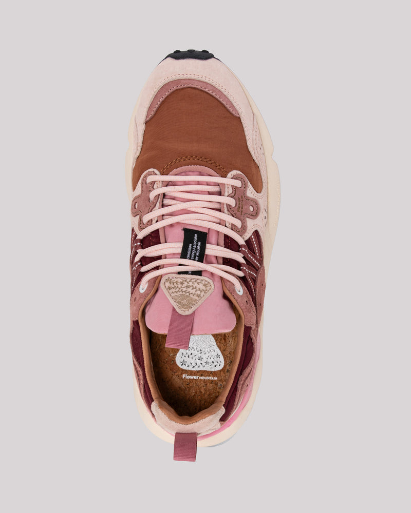 Sneaker in suede e nylon rosa