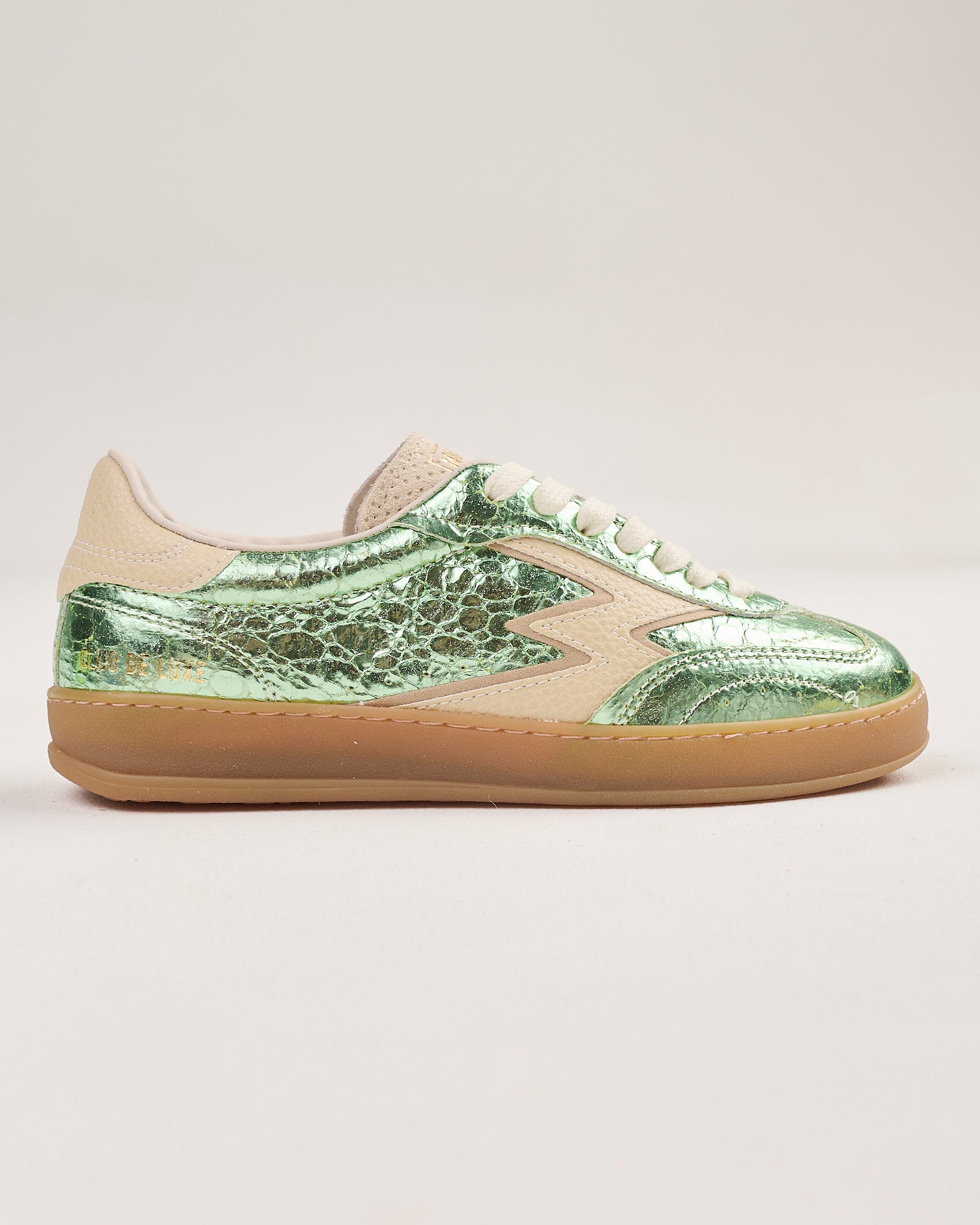 Sneaker Moaconcept verde metallizzato menta