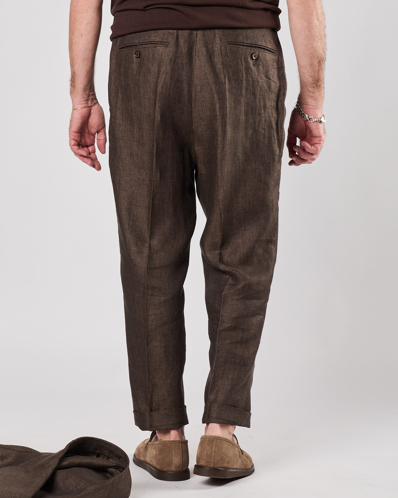 Pantalone Lbm1911 doppia pence cioccolato