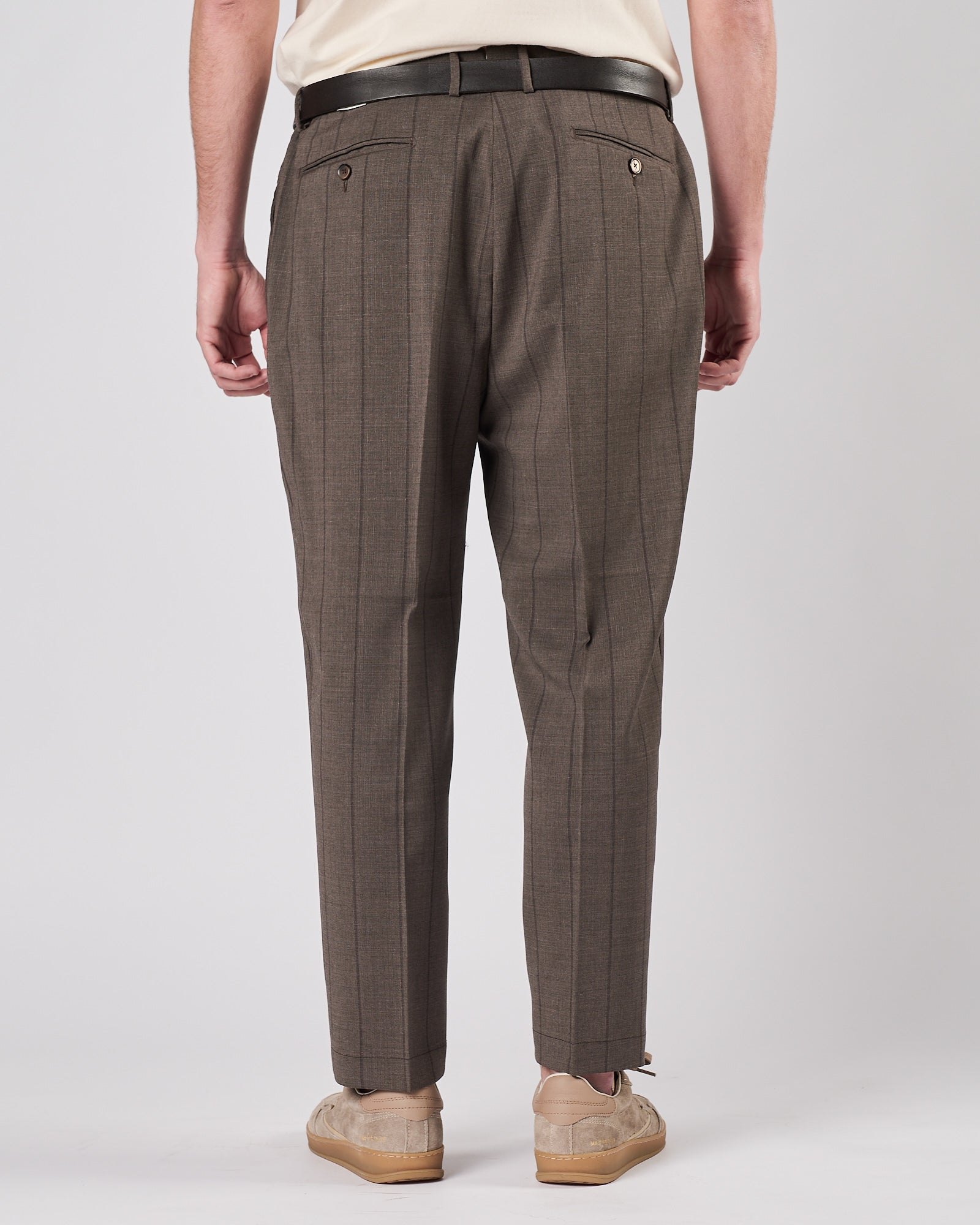 Abito Lbm1911 gessato grigio in tono