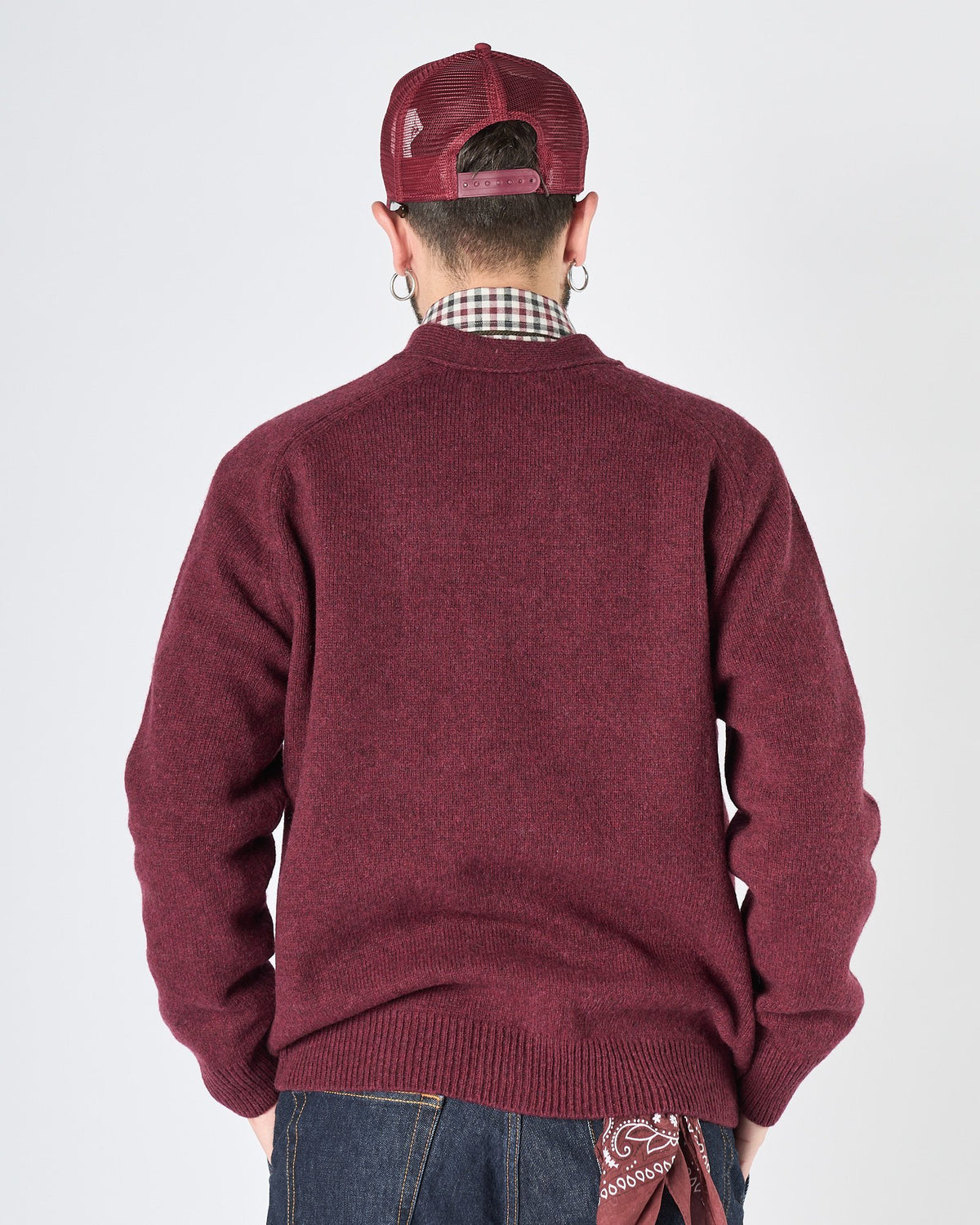 Cardigan Chesapeake's con bottoni burgundy