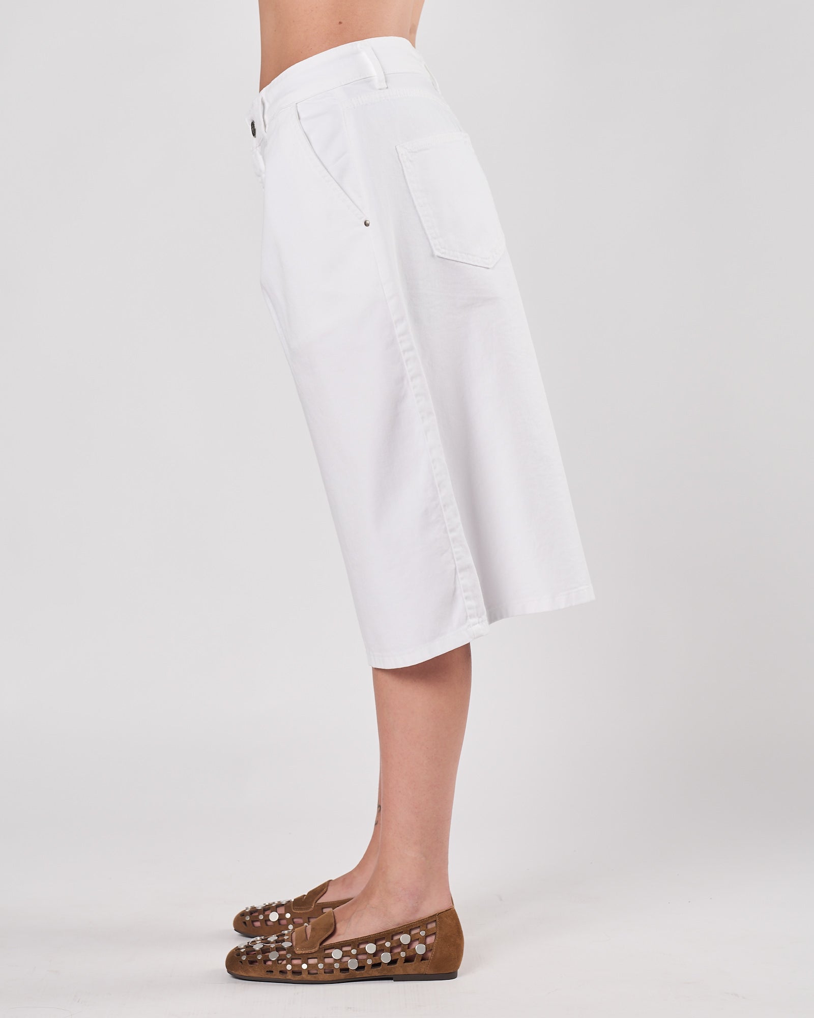 Bermuda God Save Denim bianco